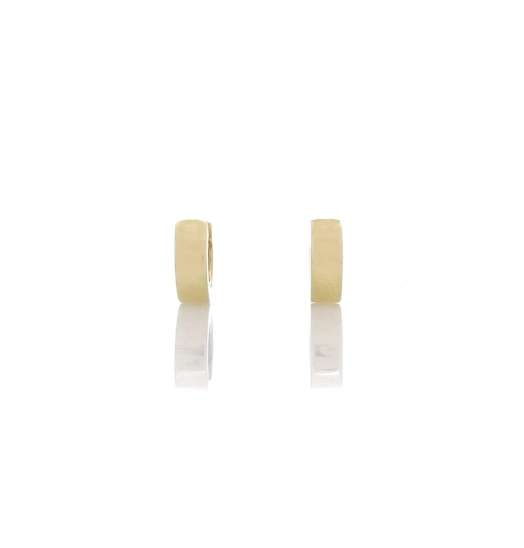 14K YELLOW GOLD HINGED HOOP EARRINGS