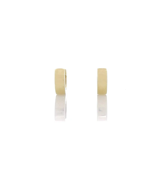 14K YELLOW GOLD HINGED HOOP EARRINGS