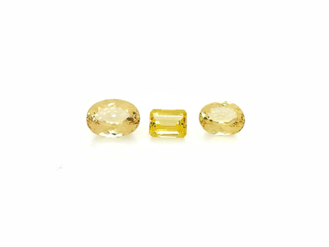 14.27CTTW YELLOW BERYL GEMSTONES