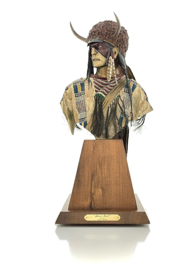 DAVE MCGARY "SHORT BULL" (BUST) BRONZE SCULPTURE