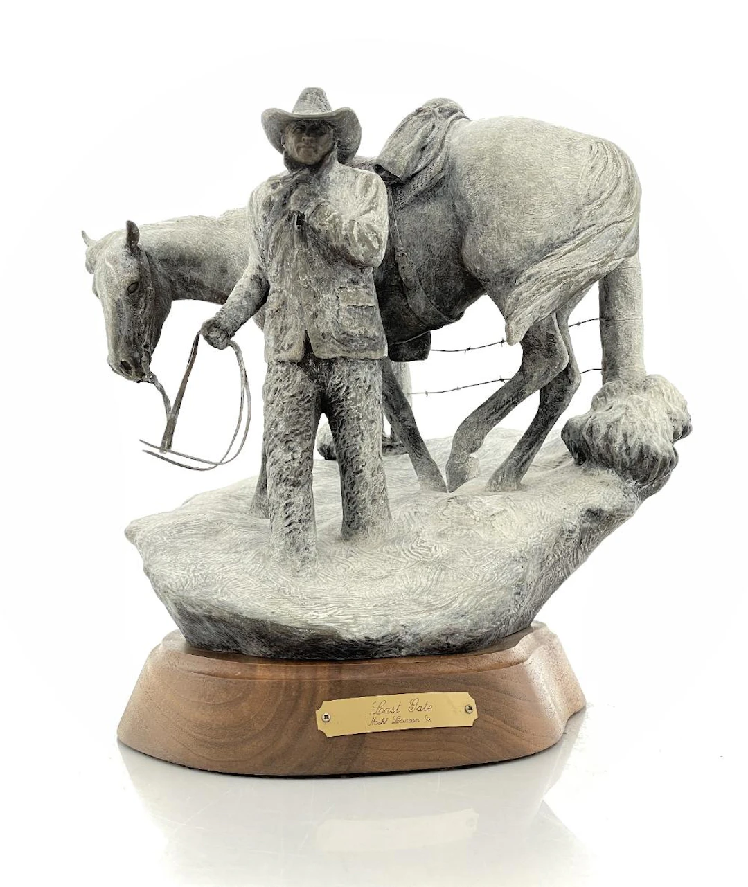 MEHL LAWSON "THE LAST GATE" BRONZE SCULPTURE