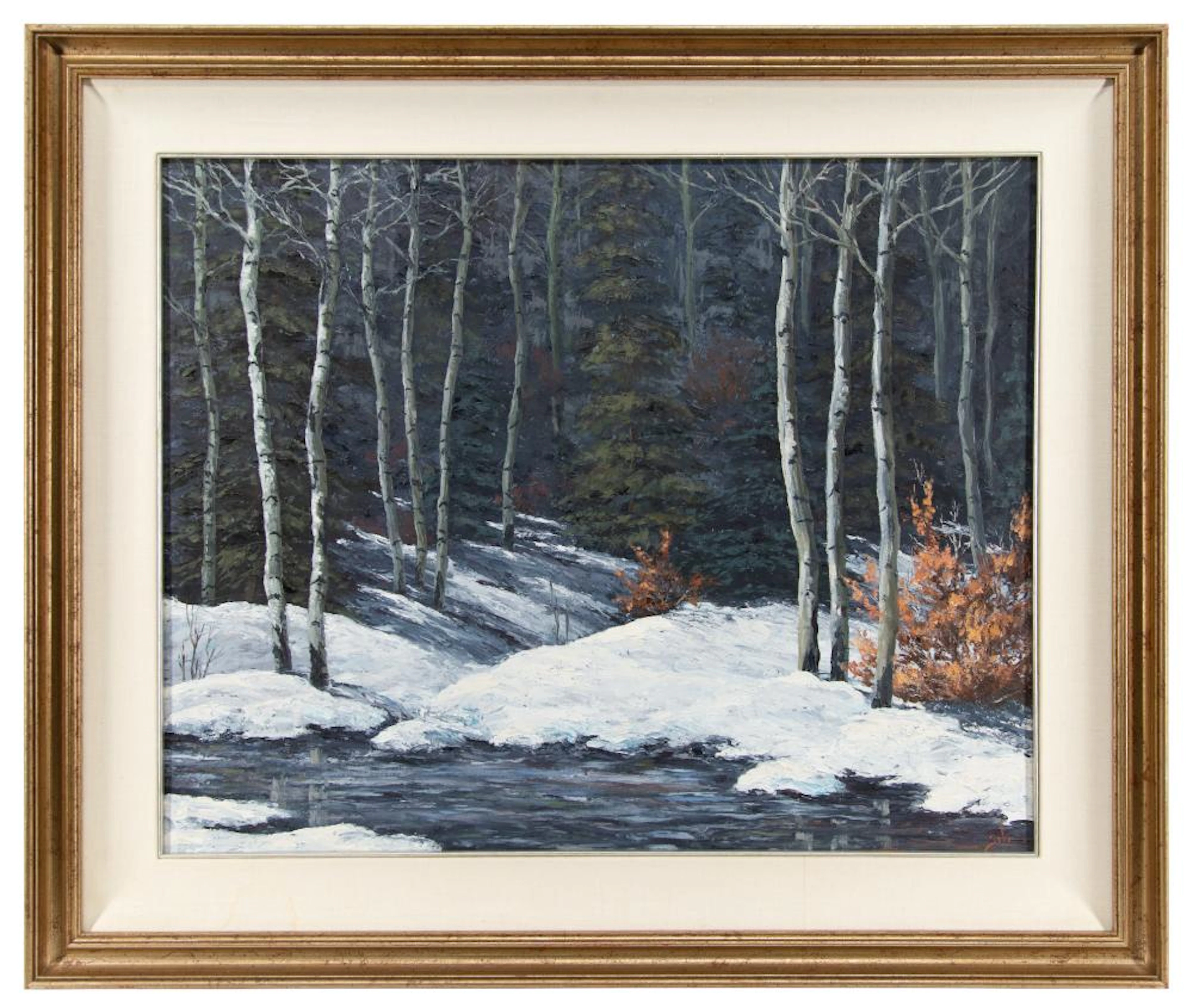BETTY SABO "WINTER" OIL ON BOARD