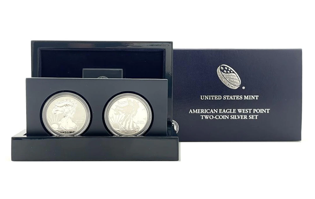 2013-W AMERICAN SILVER EAGLE REVERSE PROOF & ENHANCED UNCIRCULATED 2 COIN SET