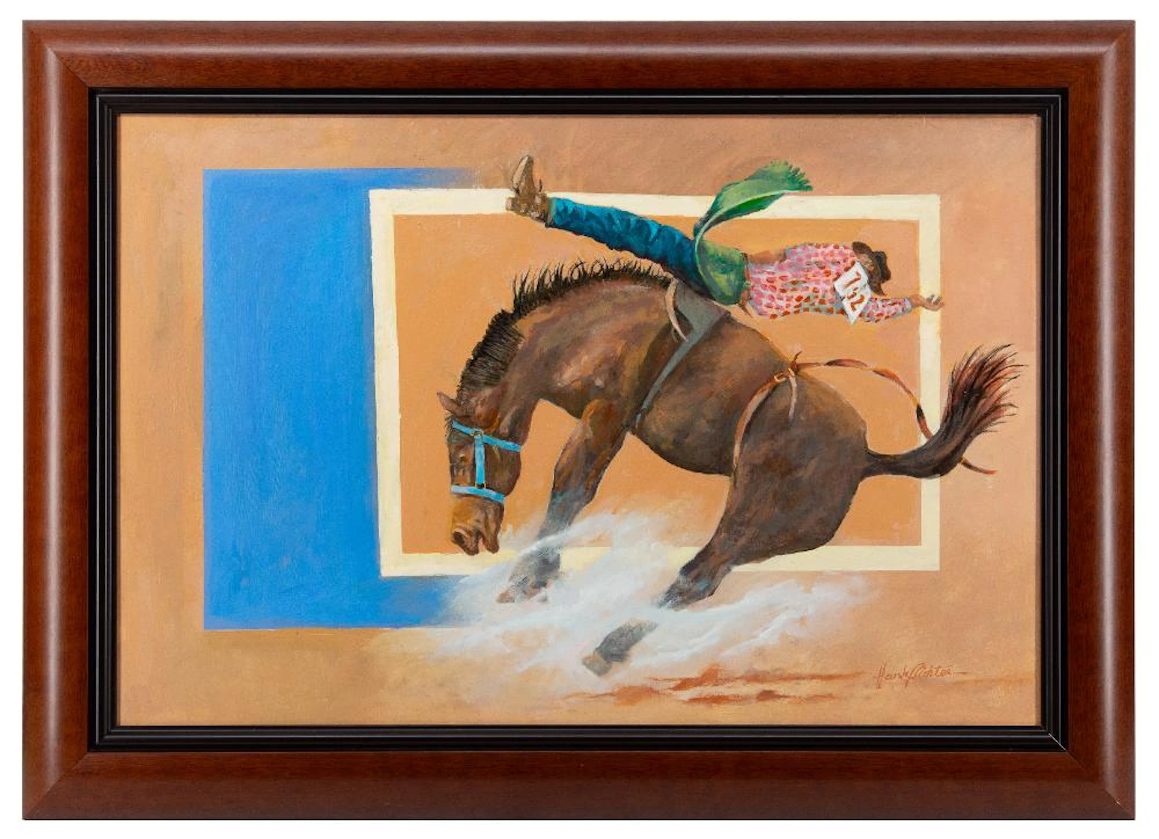HANK RICHTER "EVERY SECOND COUNTS" OIL ON BOARD