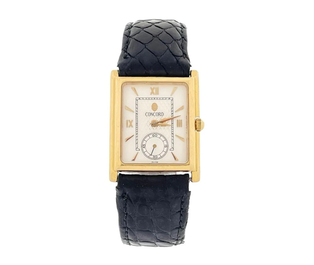 CONCORD 18K YELLOW GOLD TANK WATCH