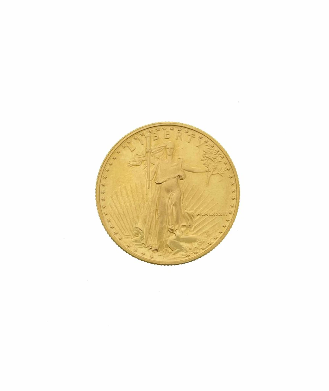 1986 (MCMLXXXVI) $25 1/2OZ AMERICAN GOLD EAGLE
