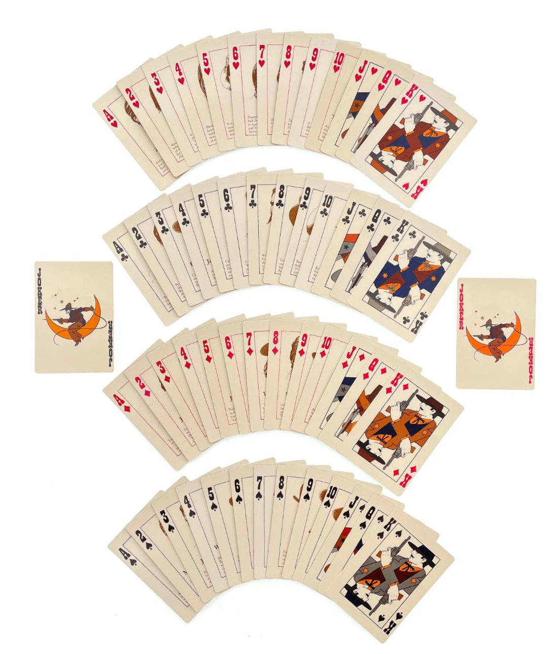 ED MELL, CUDAHY BAR S “GREAT NAMES OF THE WEST" PLAYING CARDS