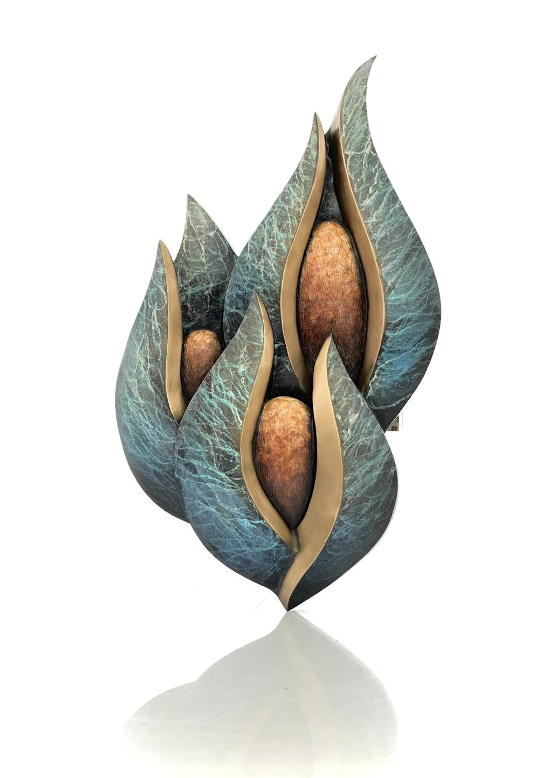KIM OBRZUT "MOTHER CORN" BRONZE SCULPTURE