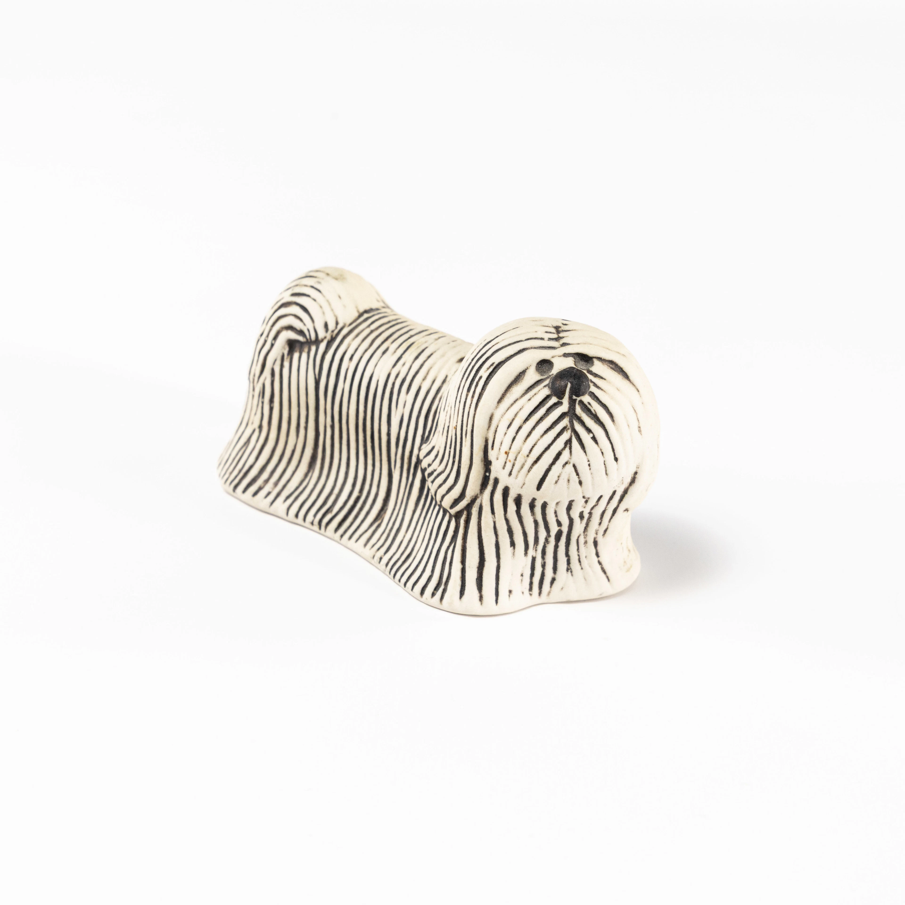 Lisa Larson, figurin, "Skyterrier", Gustavsberg, höjd 5 cm