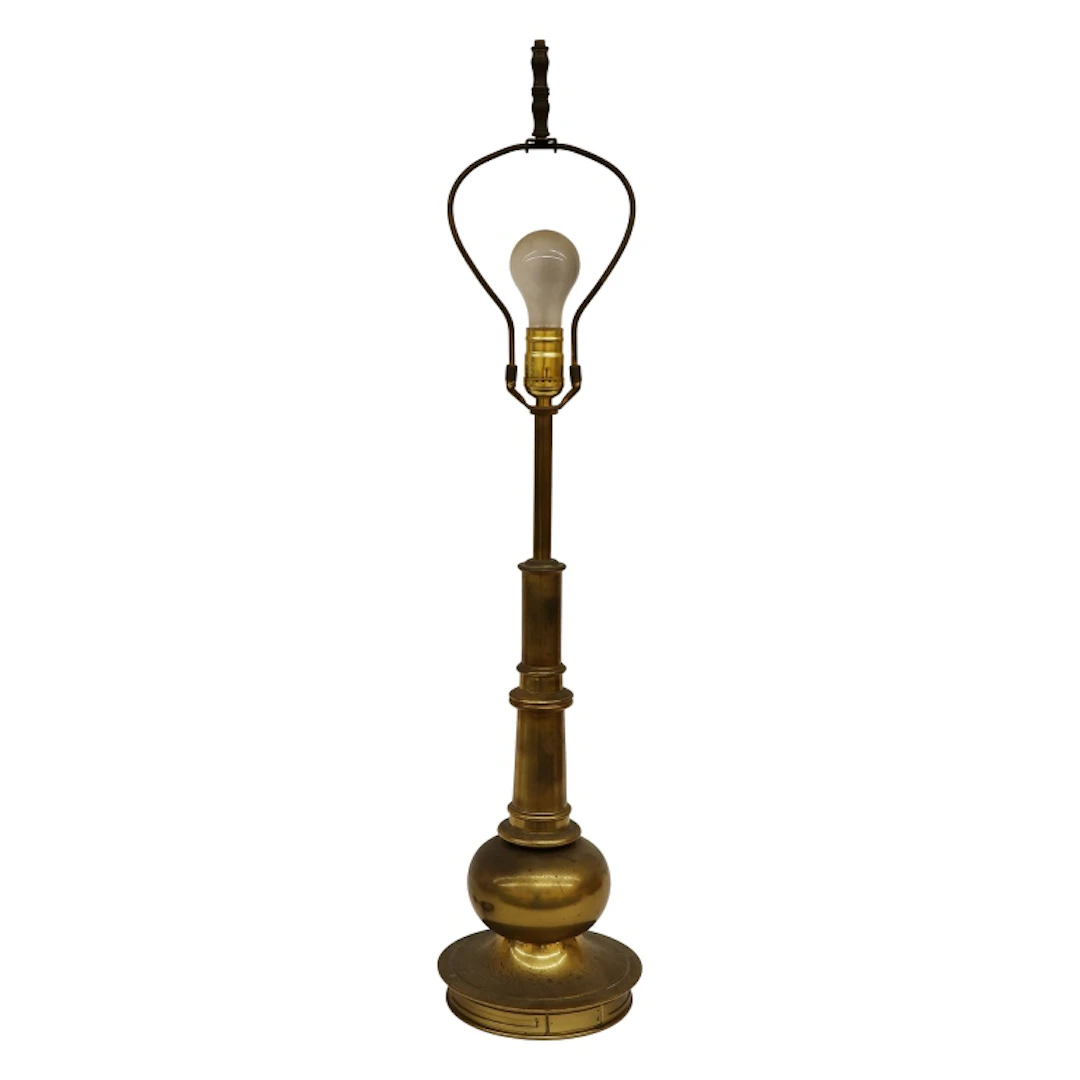 Stiffel Hollywood Regency Brass Bulbous Lamp