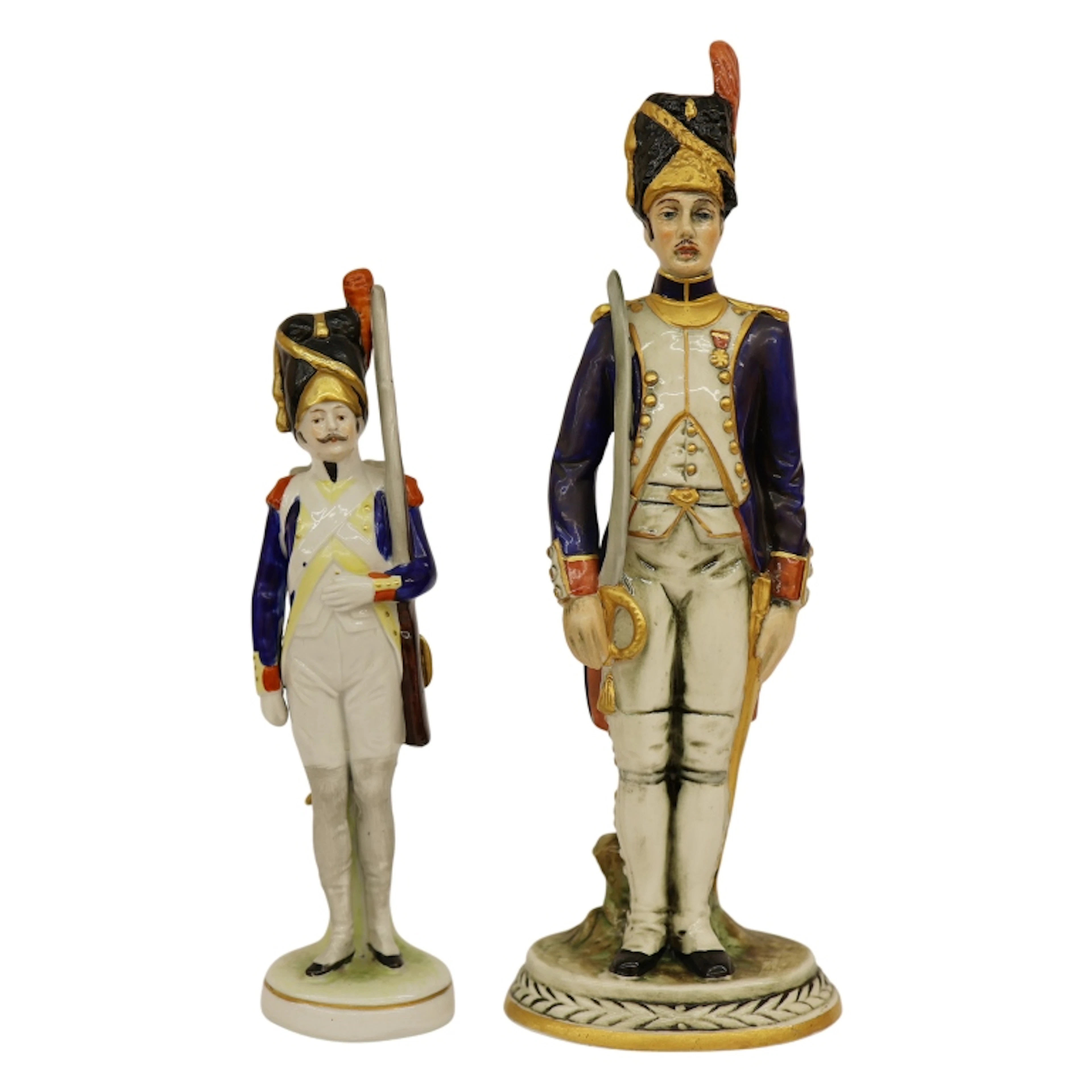 European Porcelain Napoleonic Soldier Figurines