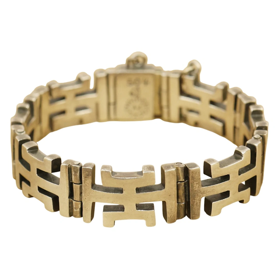 AJ Taxco Mexico Eagle #3 Sterling Aztec Bracelet