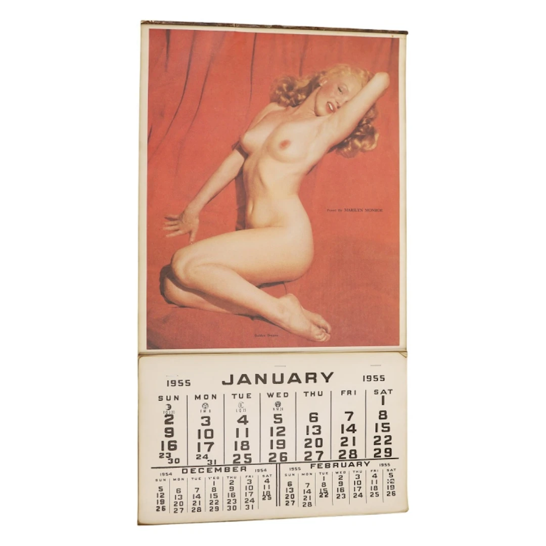 1955 Marilyn Monroe Nude Pin-Up Calendar