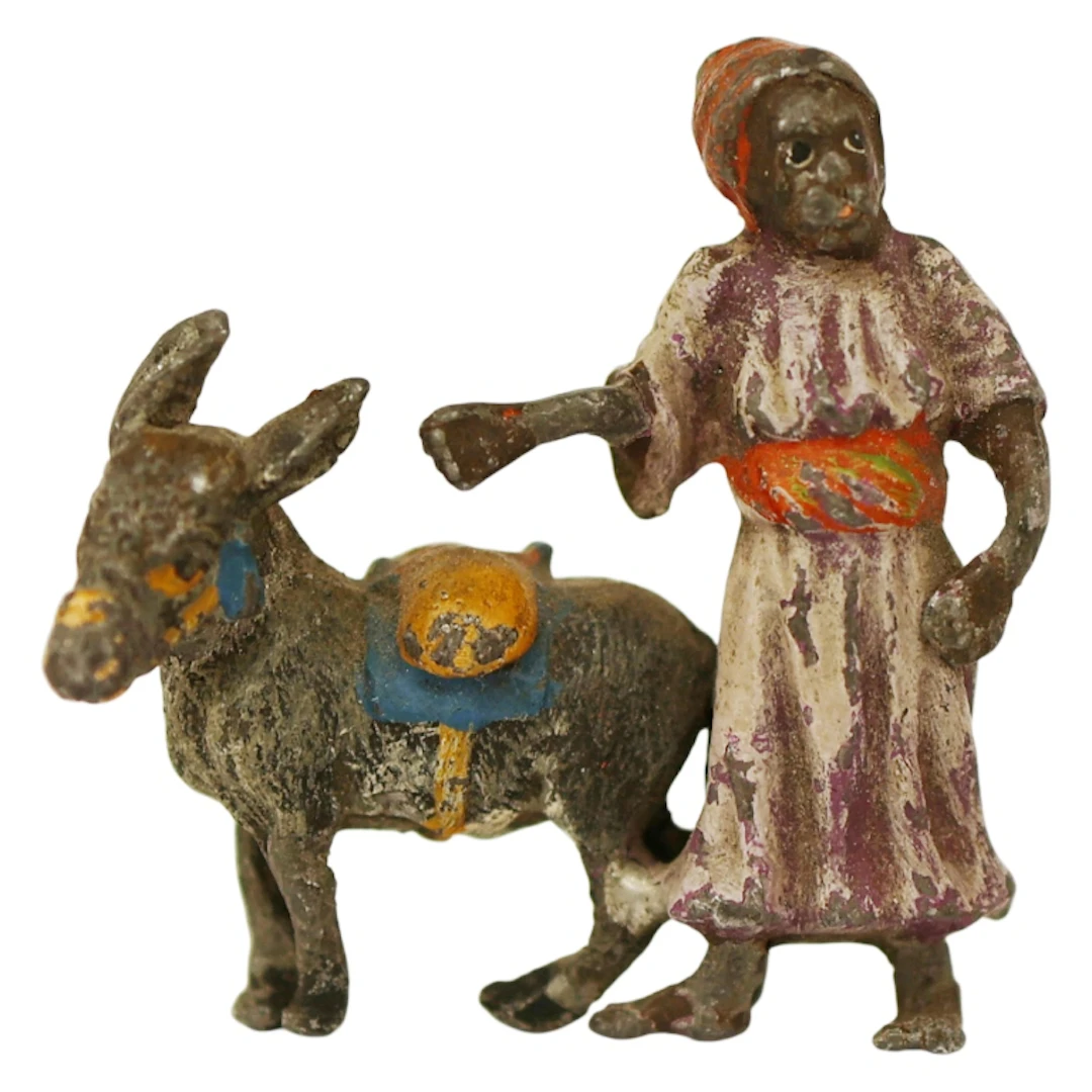 Vienna Cold Painted Arab Trader & Donkey Figurines