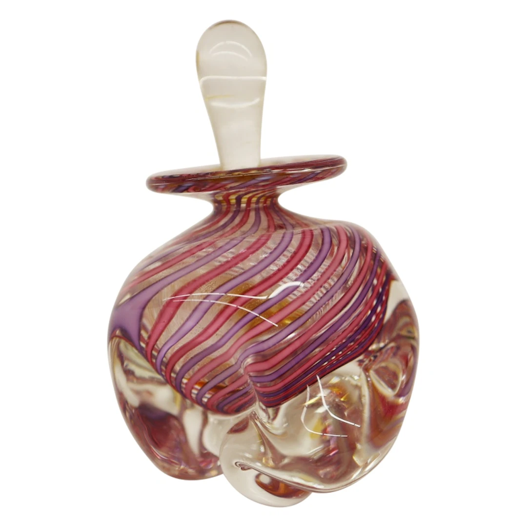 Heron Glass Studio Swirled Perfume Bottle