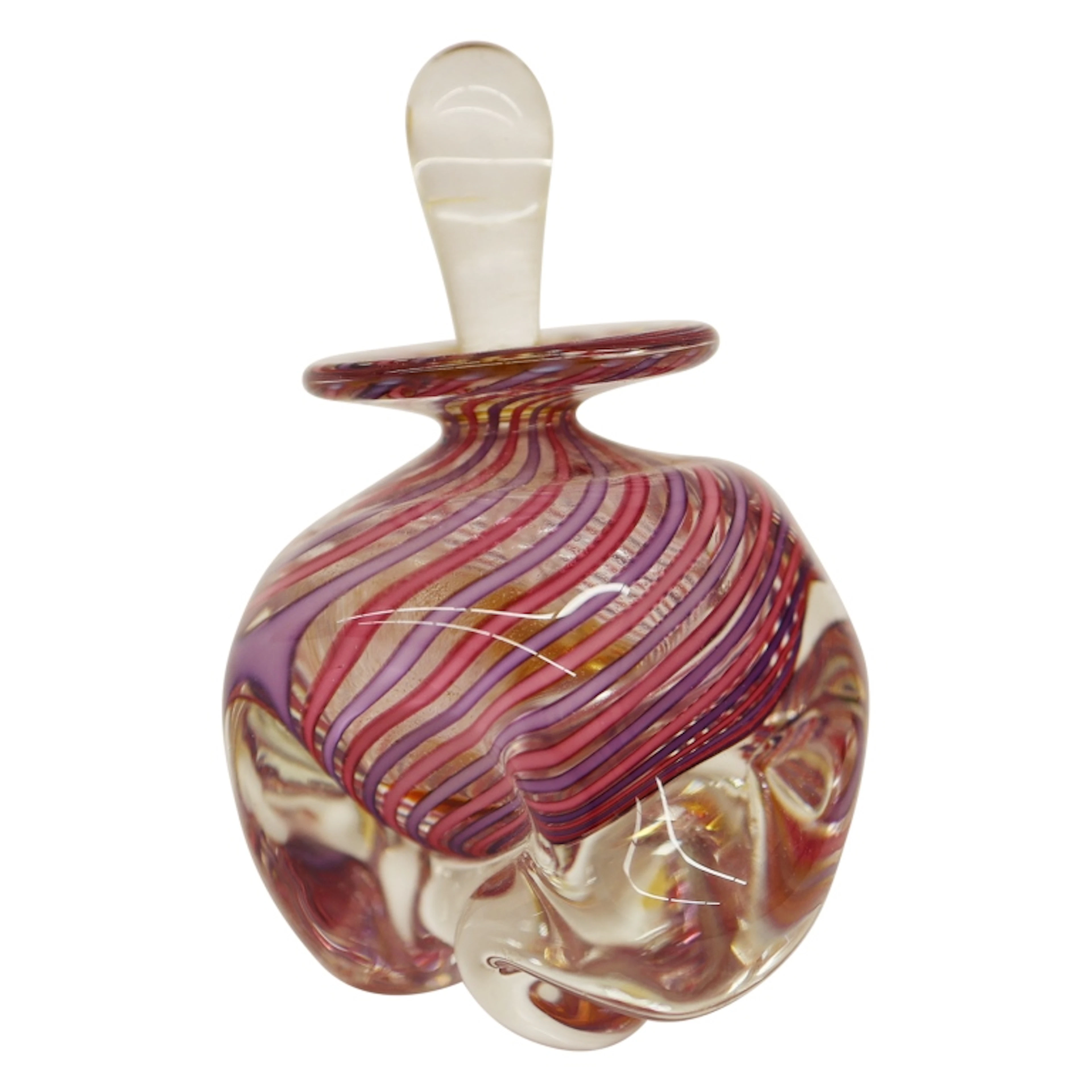 Heron Glass Studio Swirled Perfume Bottle