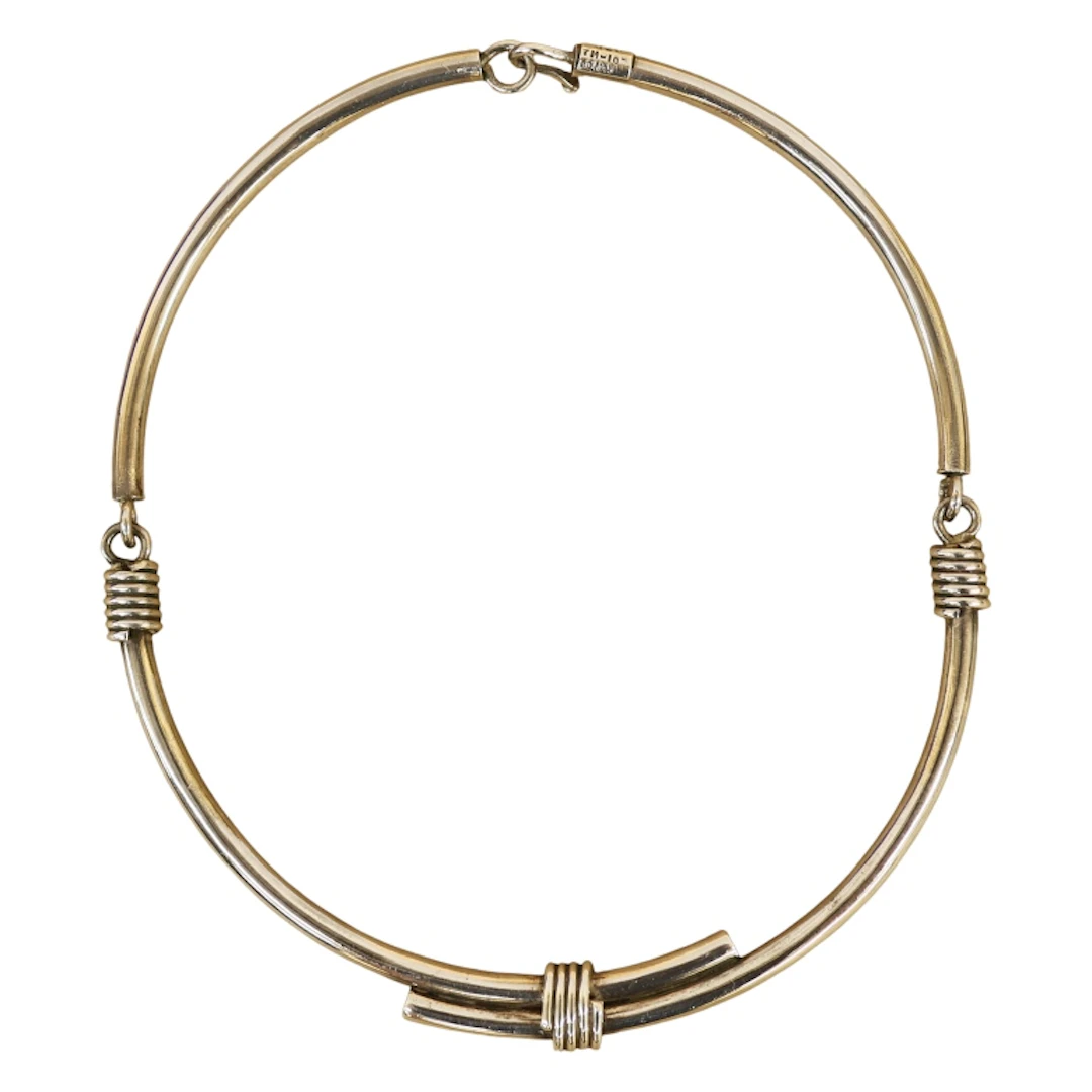 MCM Taxco Mexico Sterling Brutalist Choker Collar