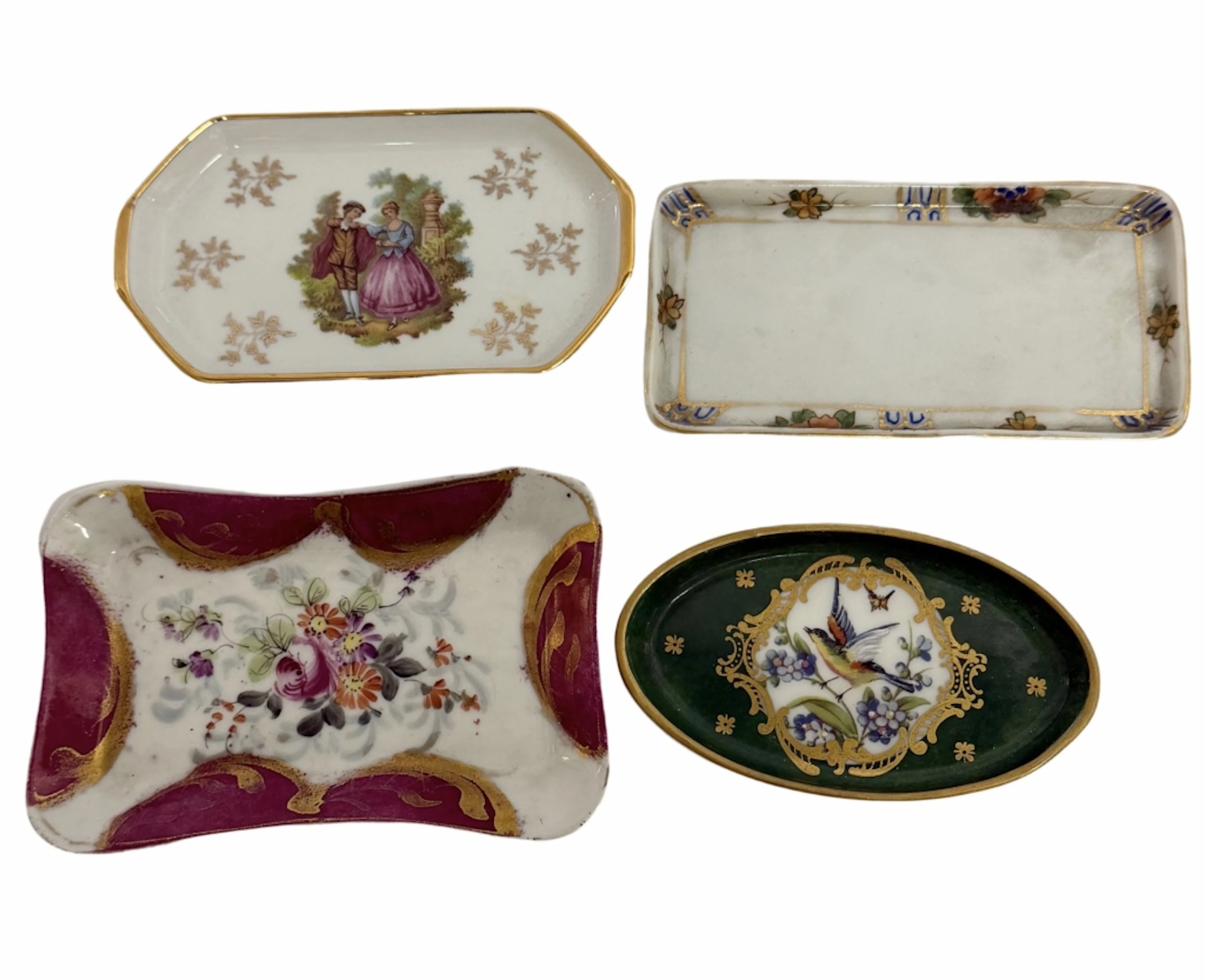 Limoges French & Nippon Porcelain Trinket Dishes