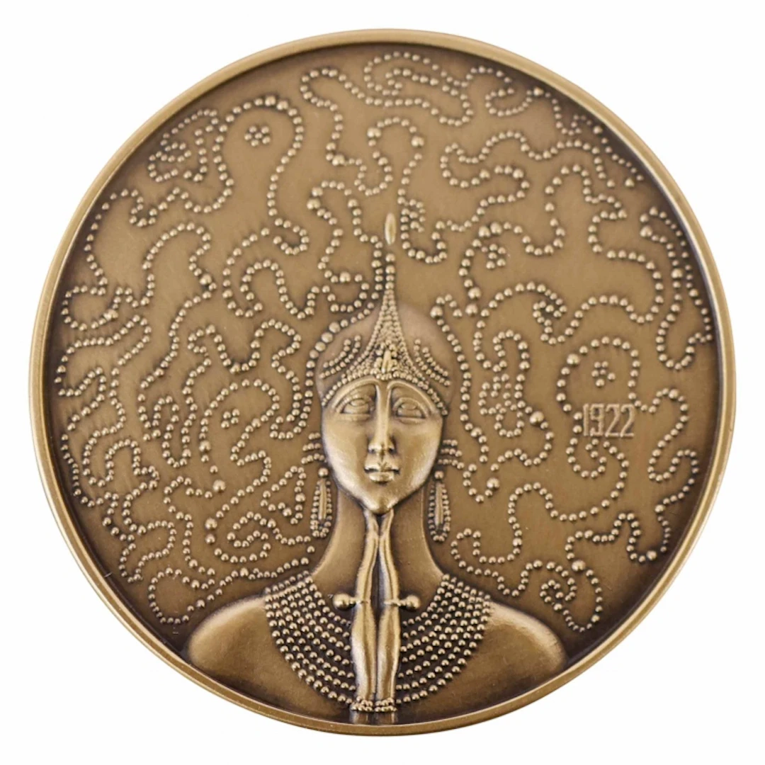 Erte 'Above and Below' Bronze Medallion 70/1500