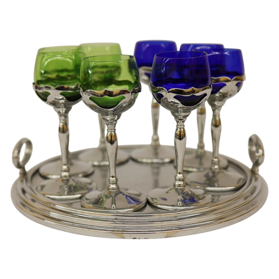 Farber Brothers Krome-Kraft Liqueur Cordial Set