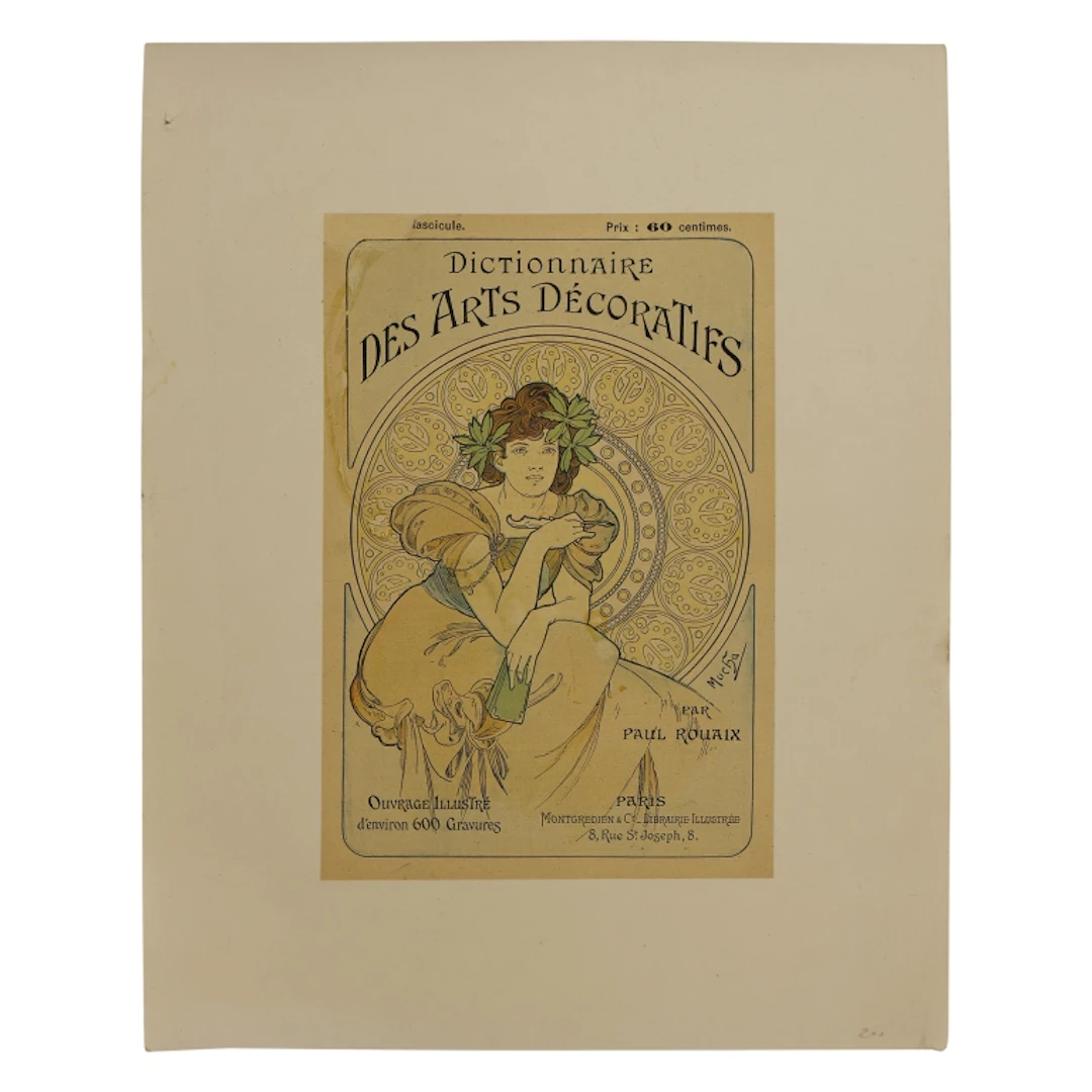1902 Alphonse Mucha Art Nouveau Paris Lithograph