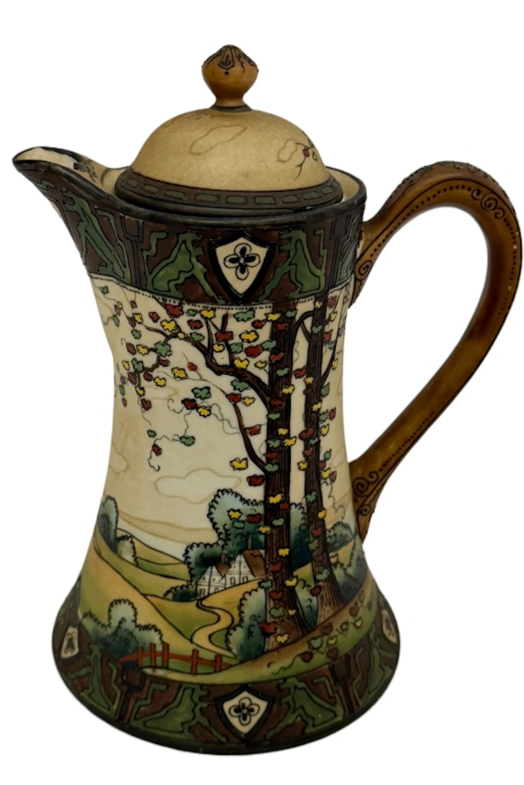 Nippon Noritake Dark Woodland Chocolate Pot