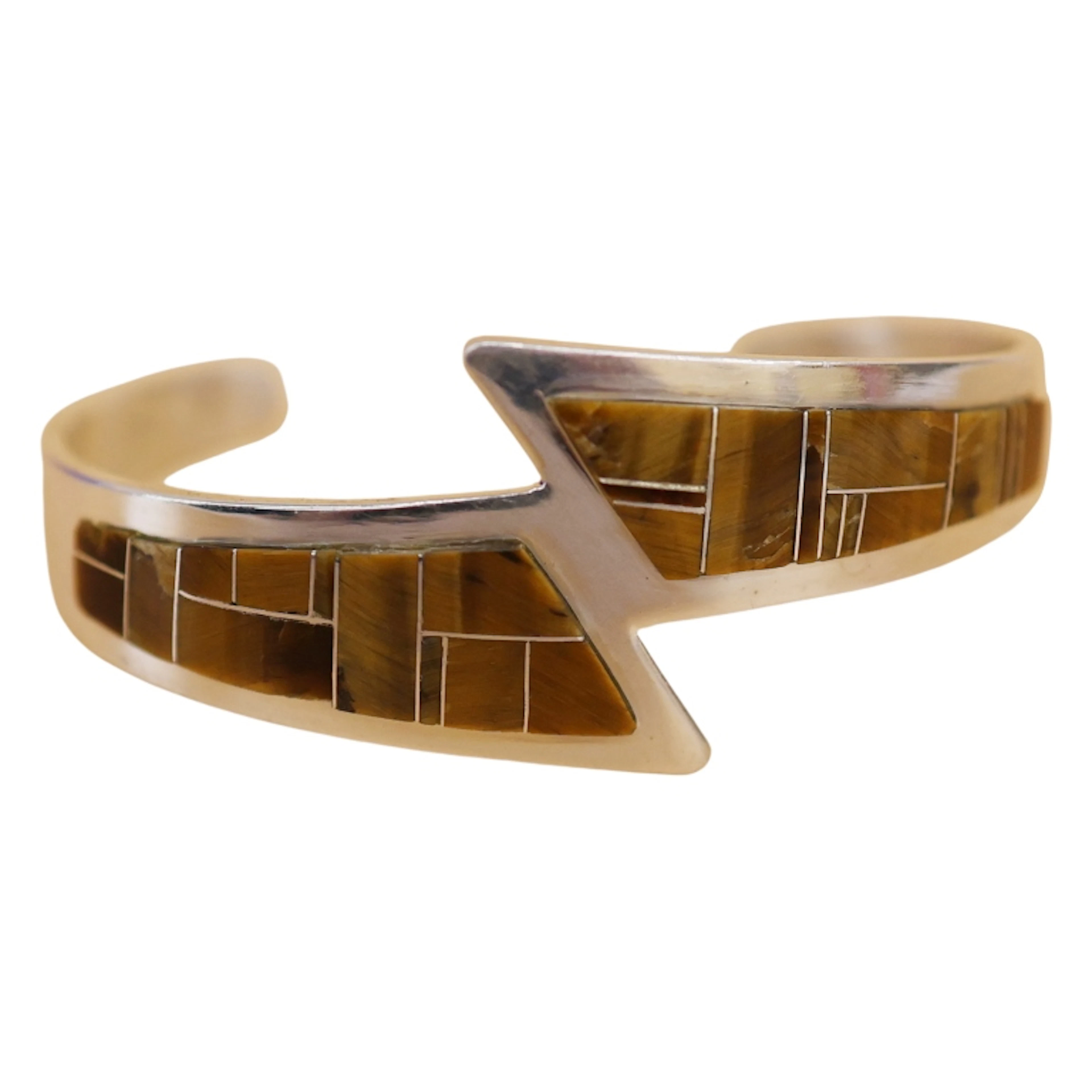 Irvin Kee Navajo Sterling Tiger's Eye Cuff