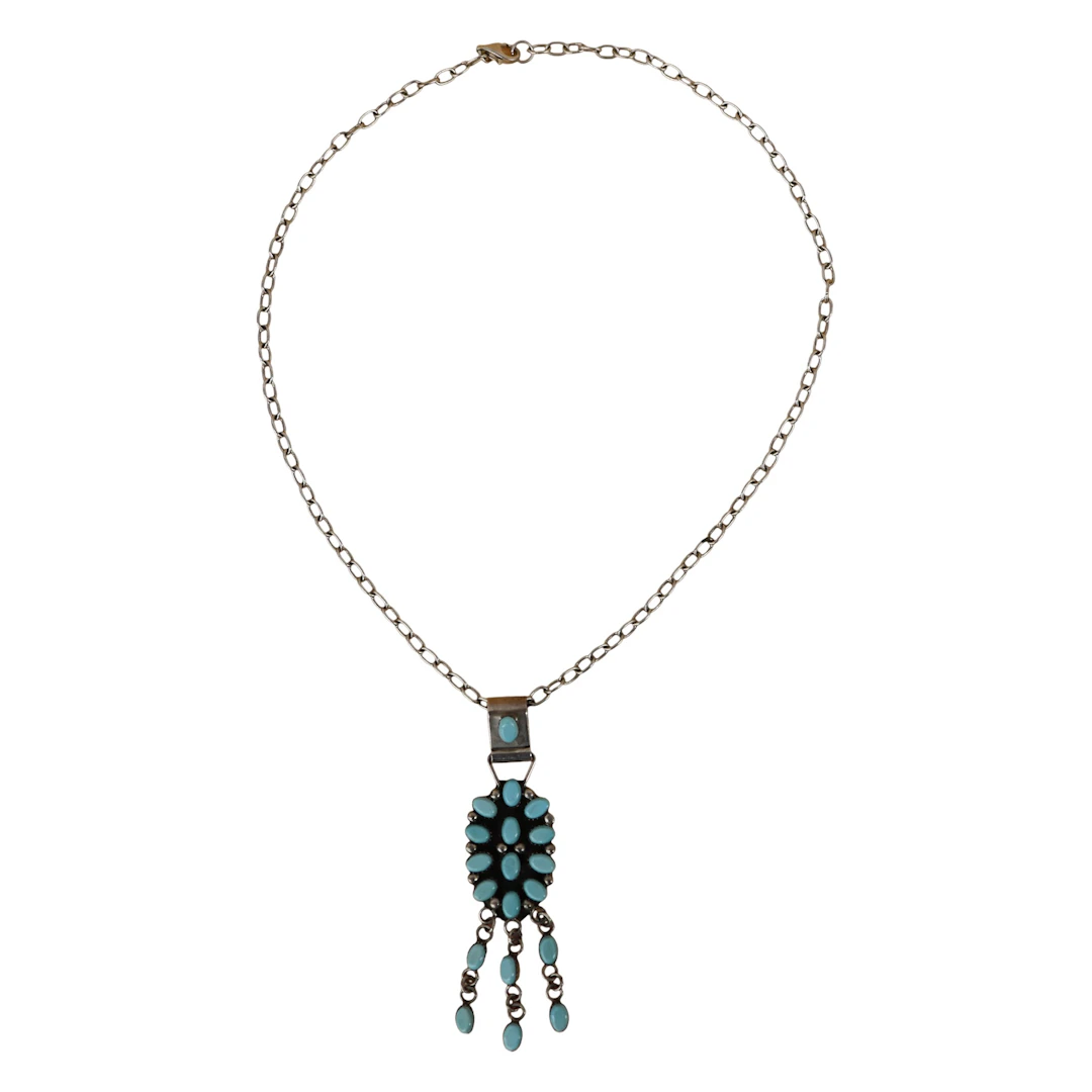 Veronica Martza Zuni Sterling Turquoise Choker