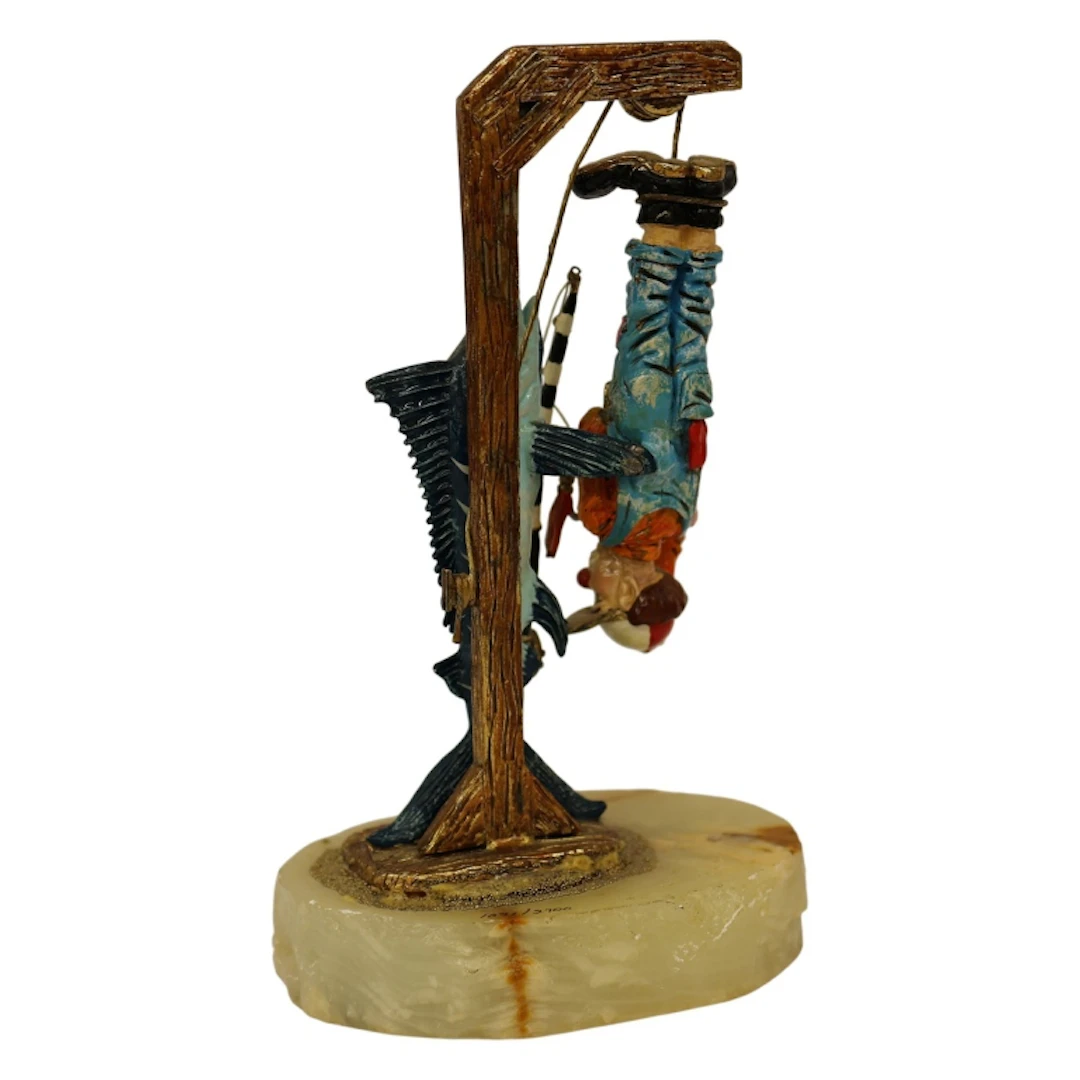 Ron Lee Today's Catch Clown Sculpture