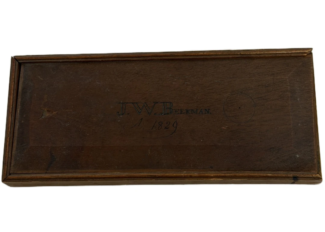 1829 George C. Osborne Mahogany Watercolor Box