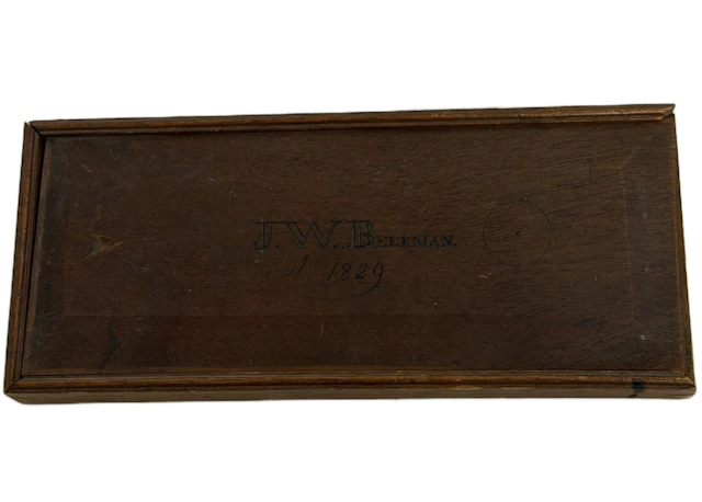 1829 George C. Osborne Mahogany Watercolor Box