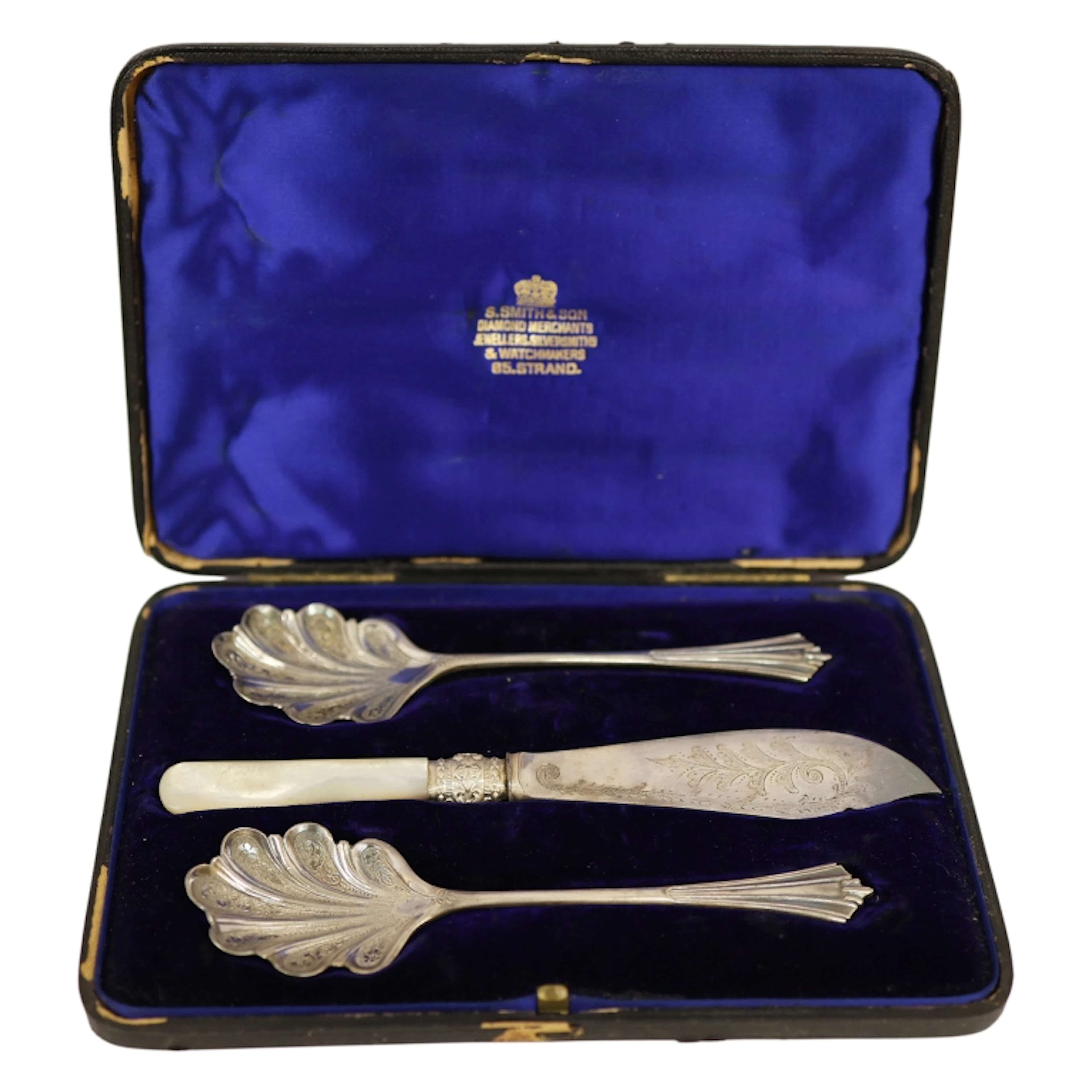 Victorian Silver-Plated Flatware Serving Set