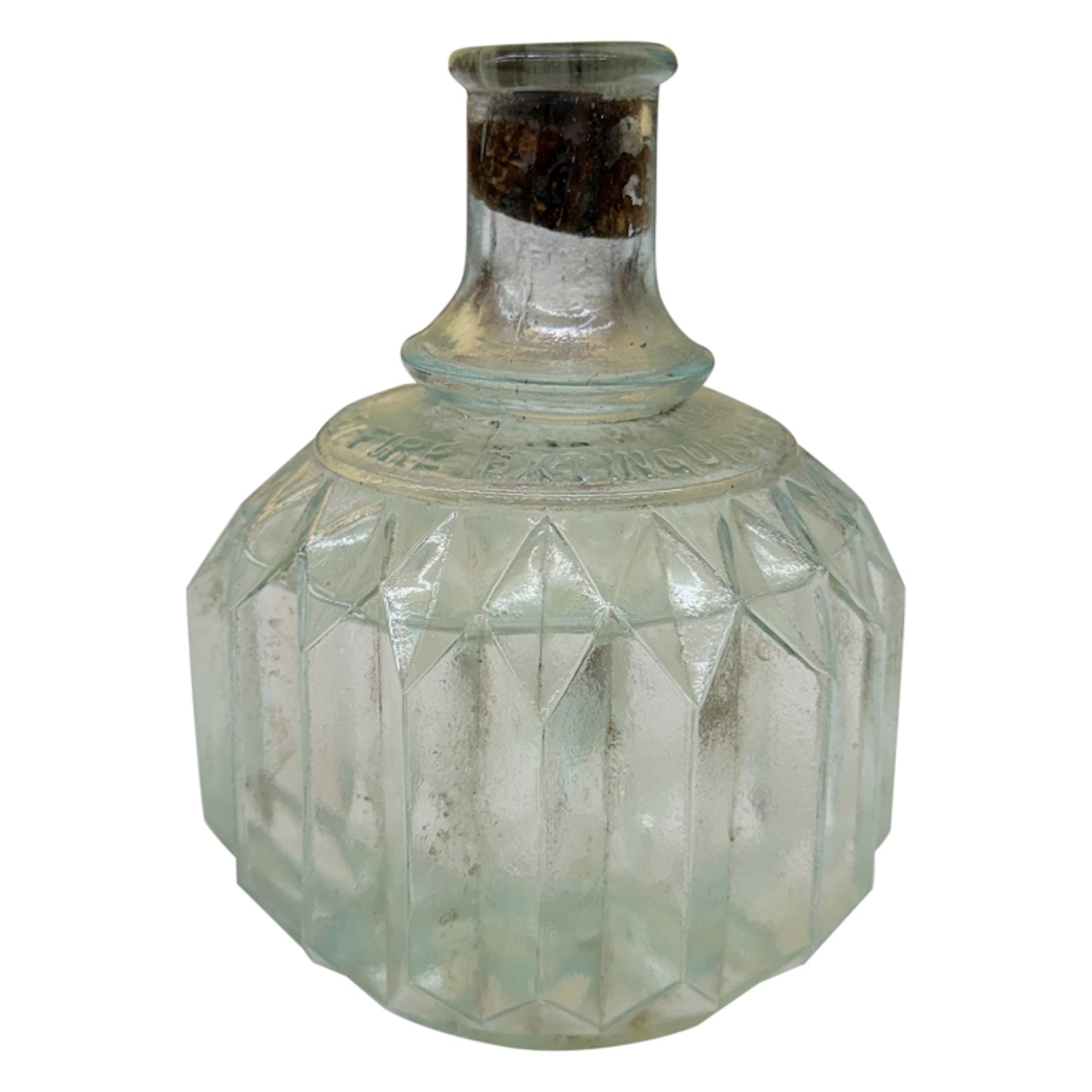 Late 19th-Century Hayward Hand Glass Fire Grenade