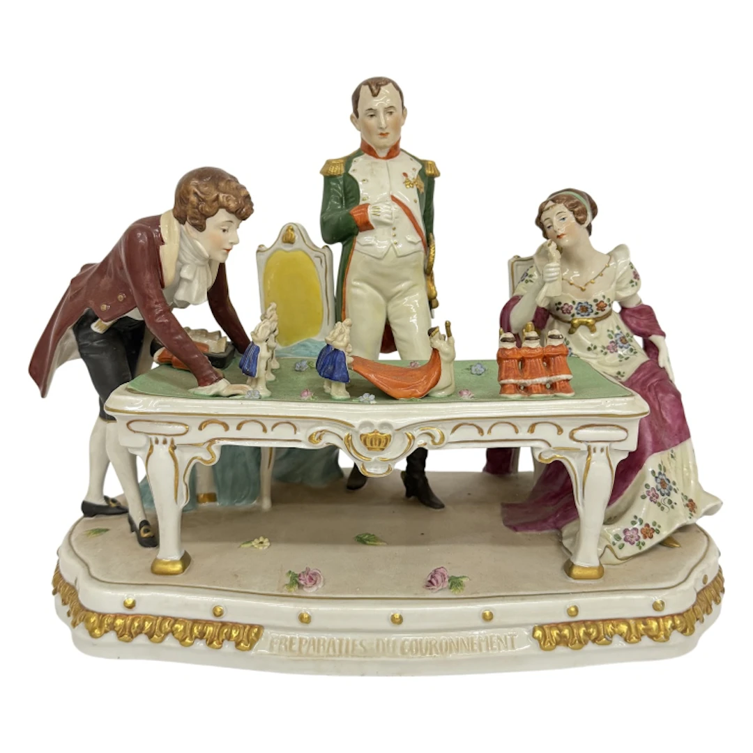 Dresden Scheibe-Alsbach Napoleon Porcelain Group