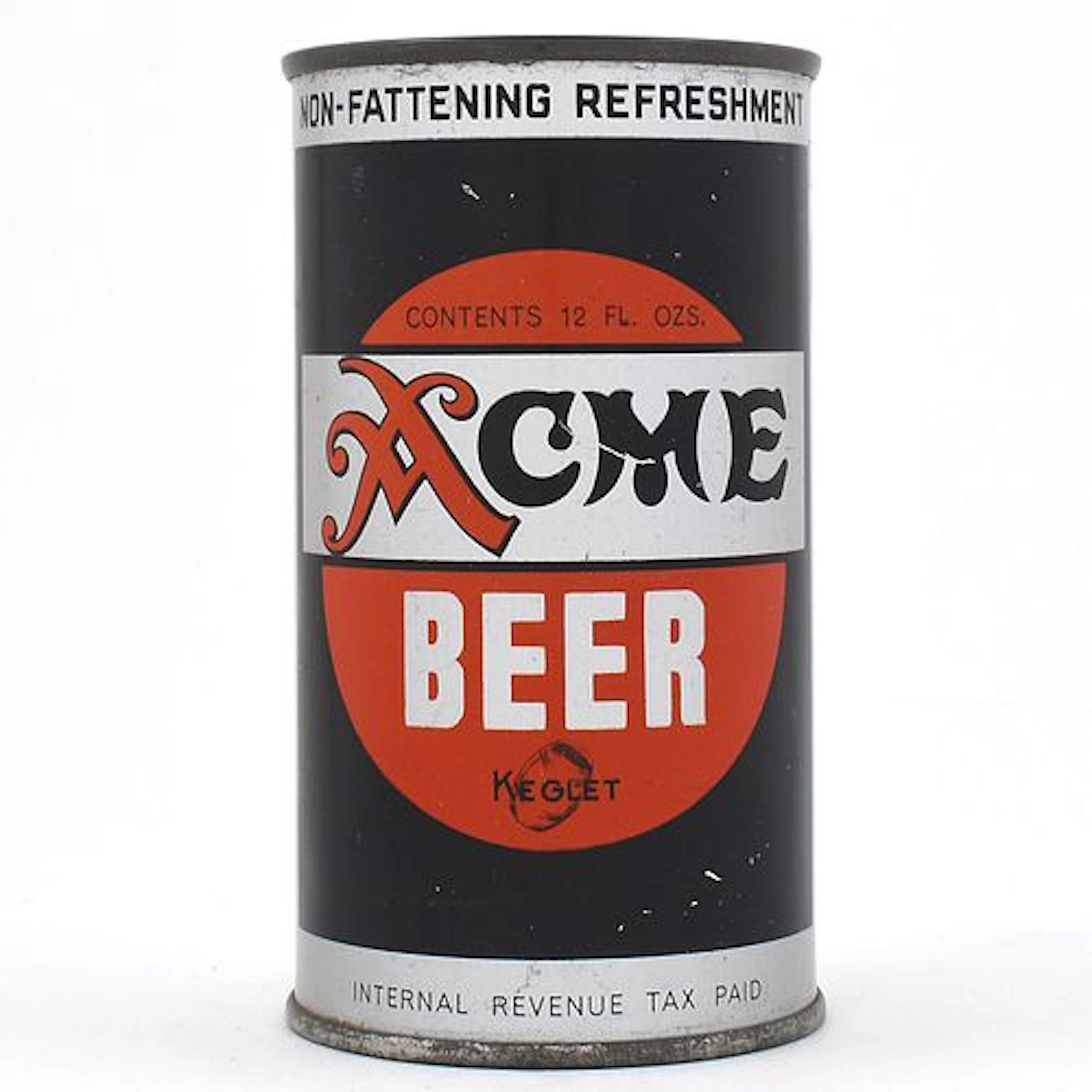 Acme Beer Instructional Bank Lid Flat Top KEGLET 28-40 OI 11