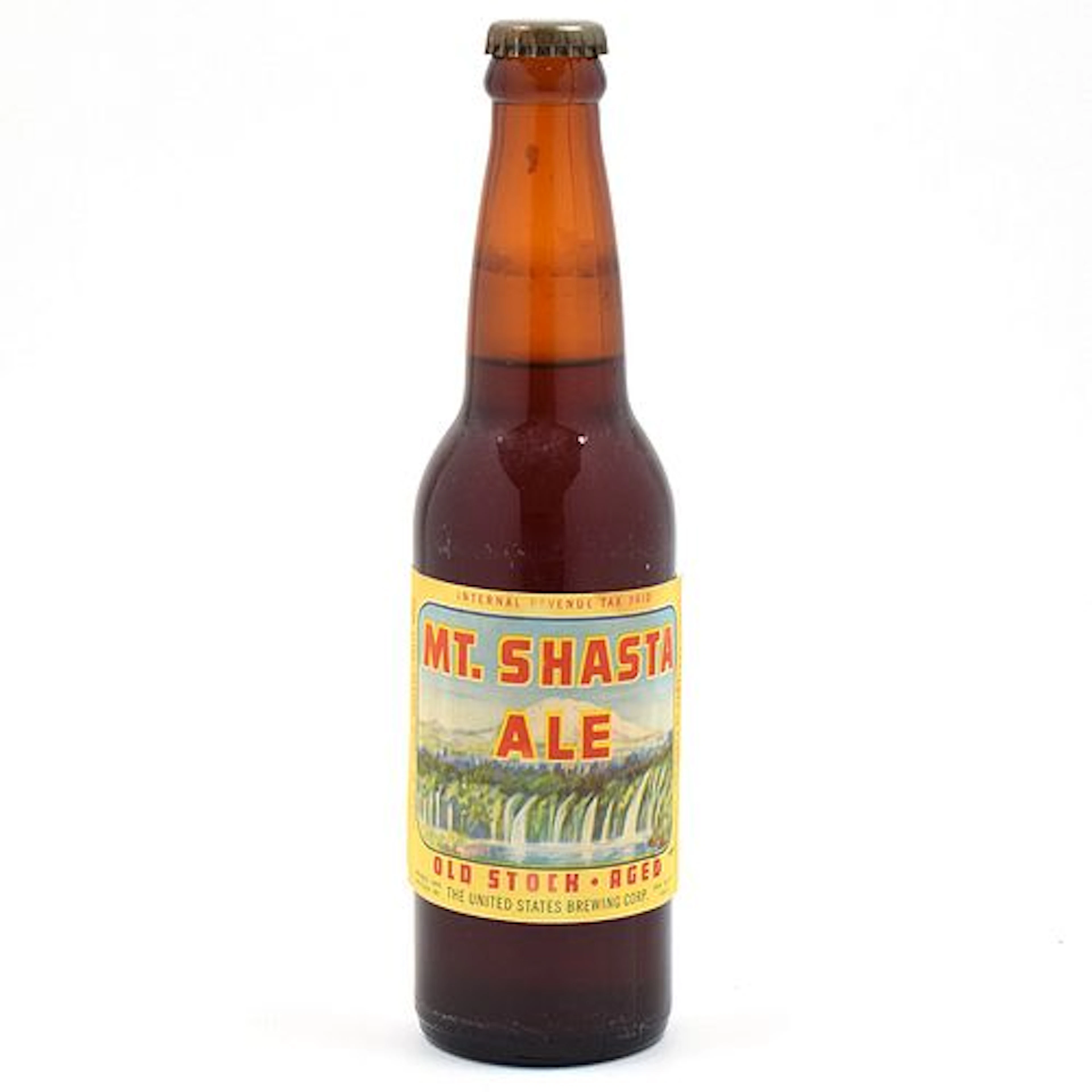 Mt Shasta Ale 1940s Long Neck Bottle FULL