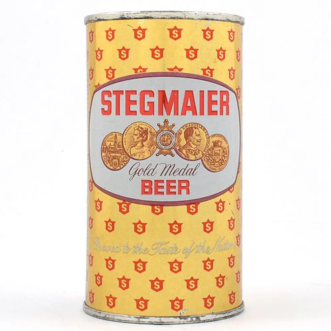 Stegmaier Gold Medal Beer Flat Top 2-SIDED METALLIC 136-5 EXCEPTIONAL