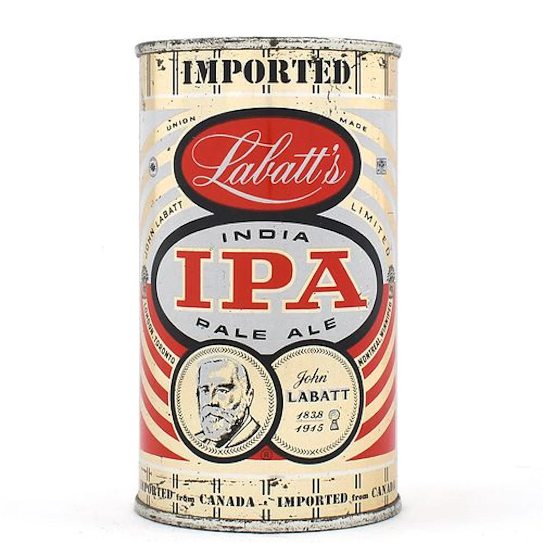 Labatts IPA Canadian Flat Top MI TAX LID EXCELLENT