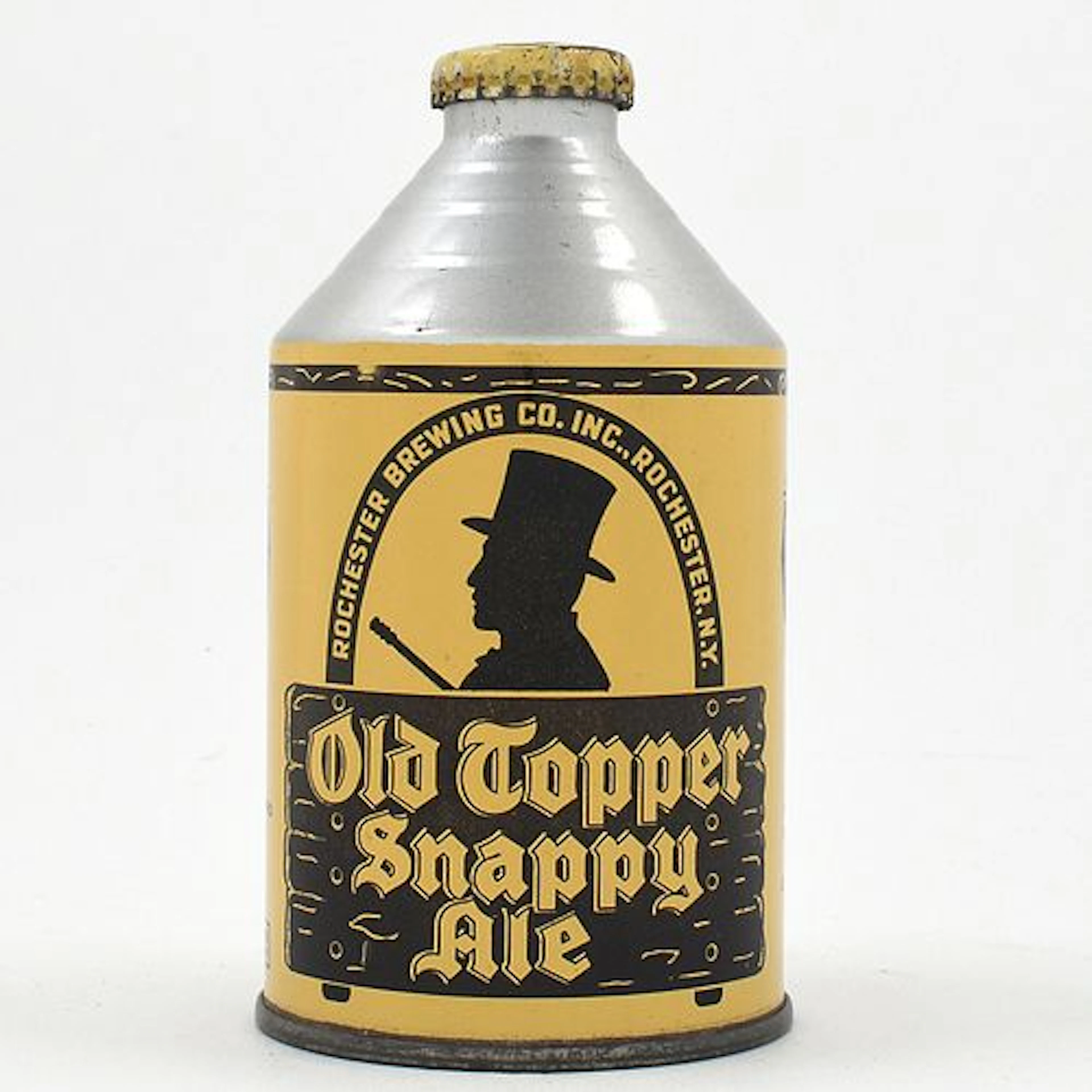 Old Topper Snappy Ale Crowntainer ALL BLACK 197-29 OUTSTANDING