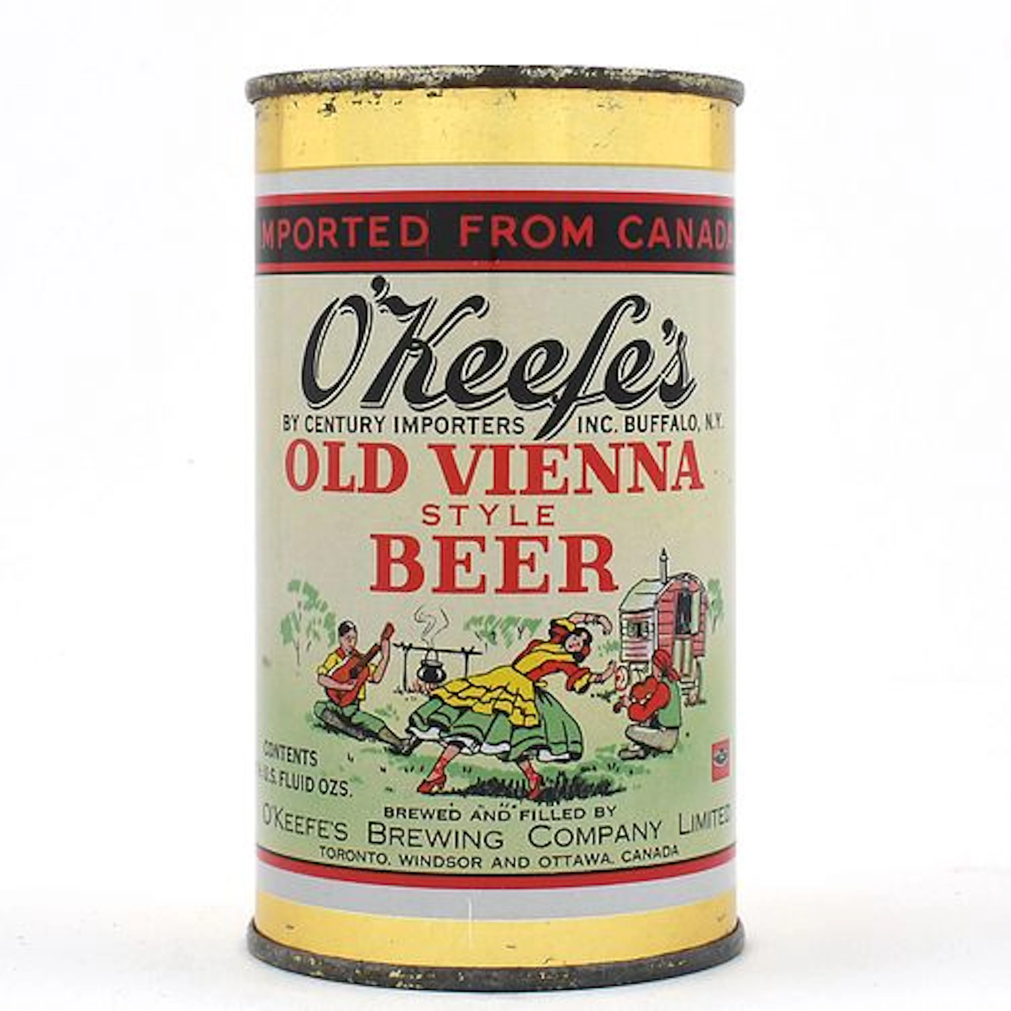 O Keefes Old Vienna Beer Canadian Flat Top