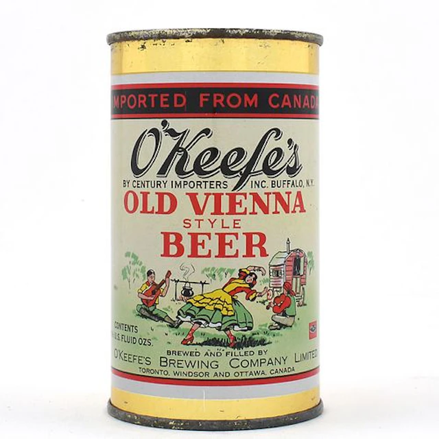 O Keefes Old Vienna Beer Canadian Flat Top
