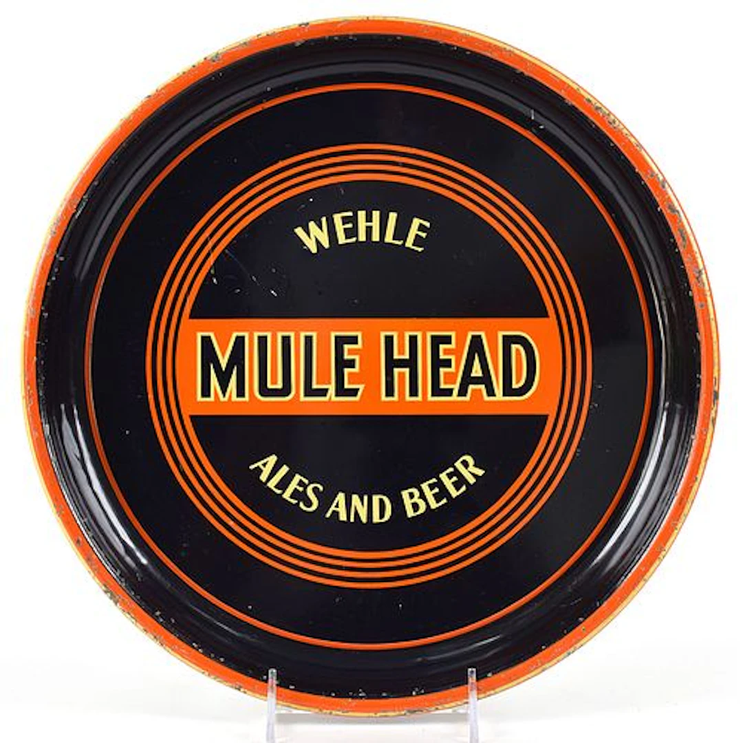 Mule Head Ales and Beer 1930s Serving Tray