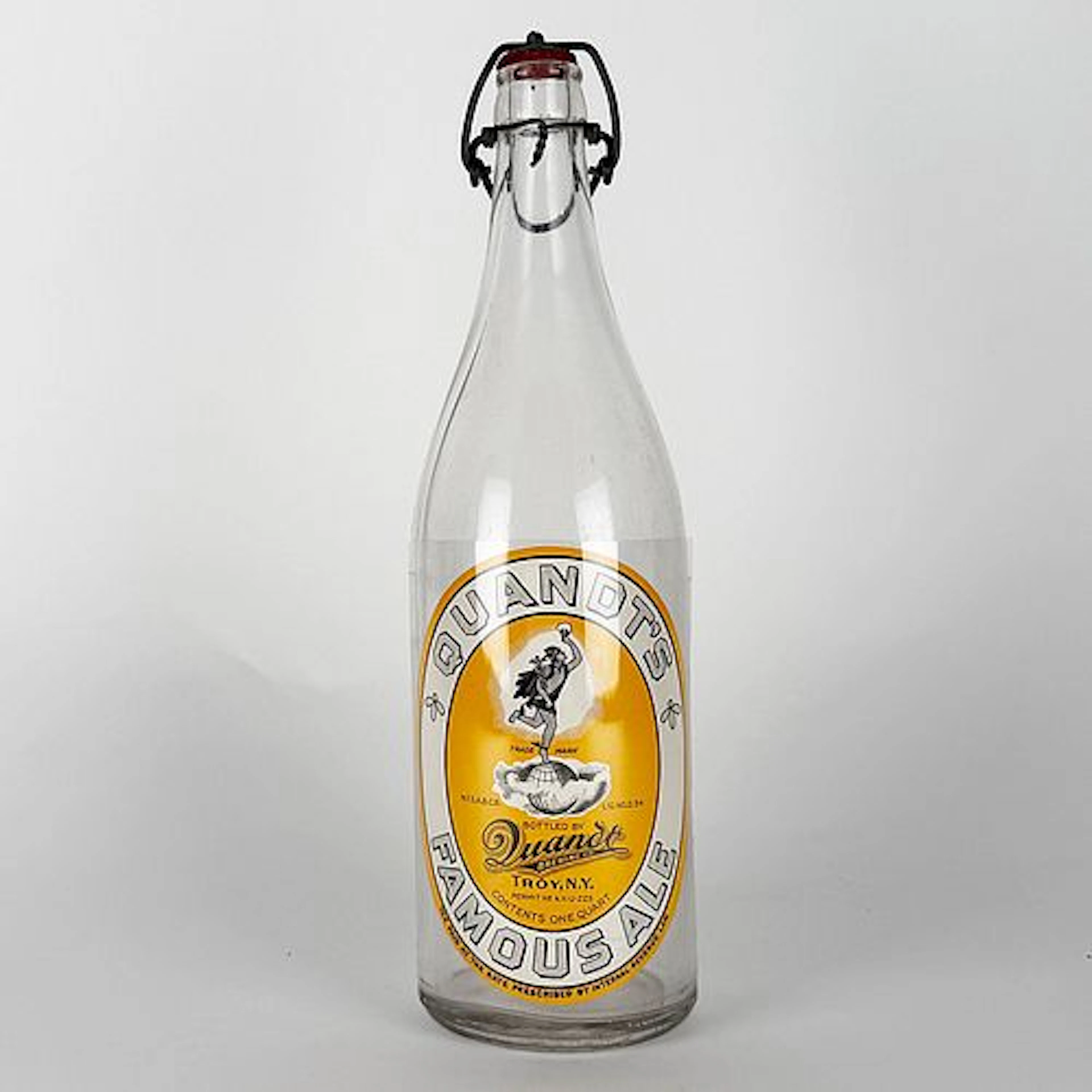 Quandt's Famous Ale Quart Swing-Top Bottle, Troy, New York