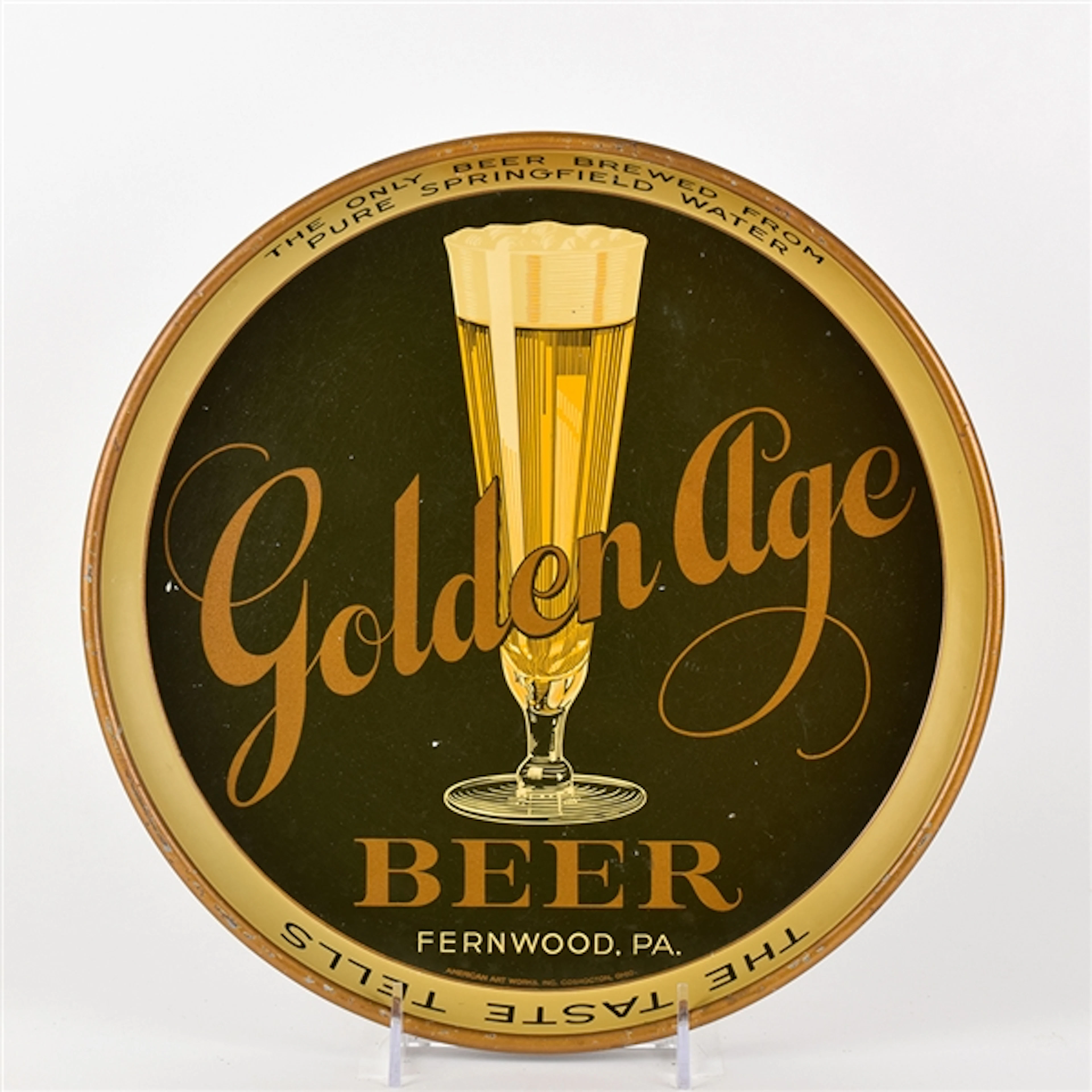 Golden Age Beer 1930s Serving Tray
