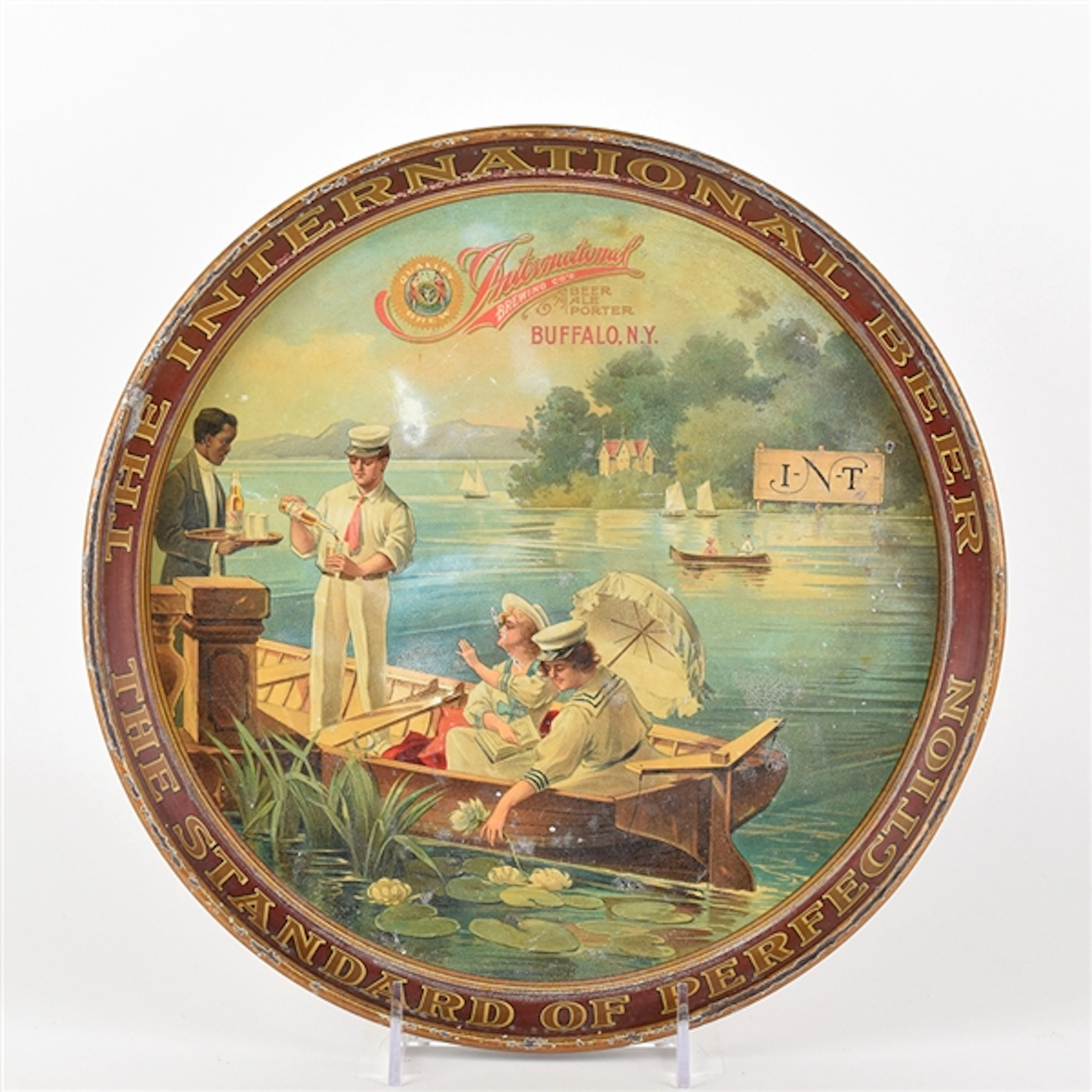 International Beer Ale Porter Pre-Prohibition Serving Tray SCARCE