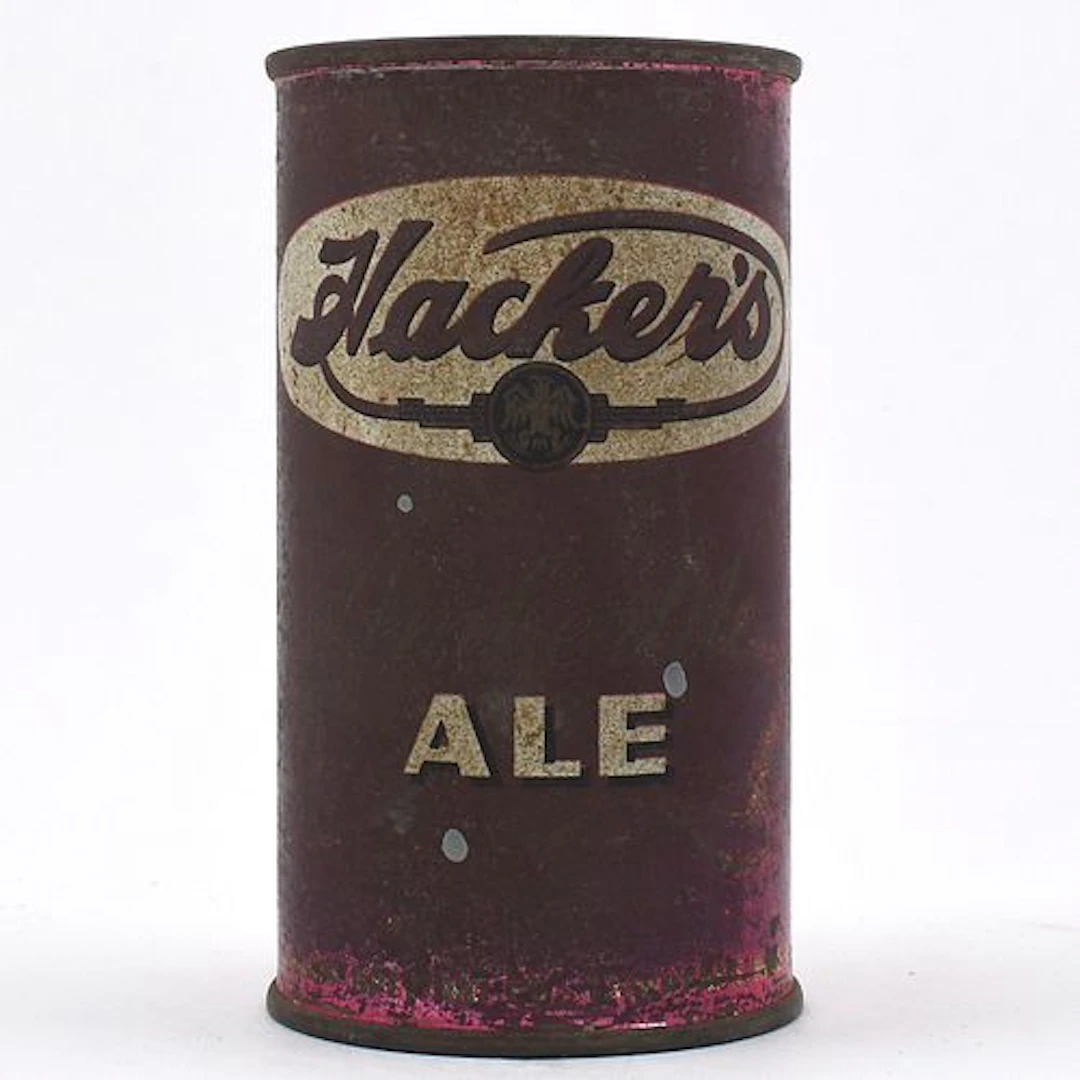 Hackers Amberlite Ale Flat Top 78-34 SCARCE