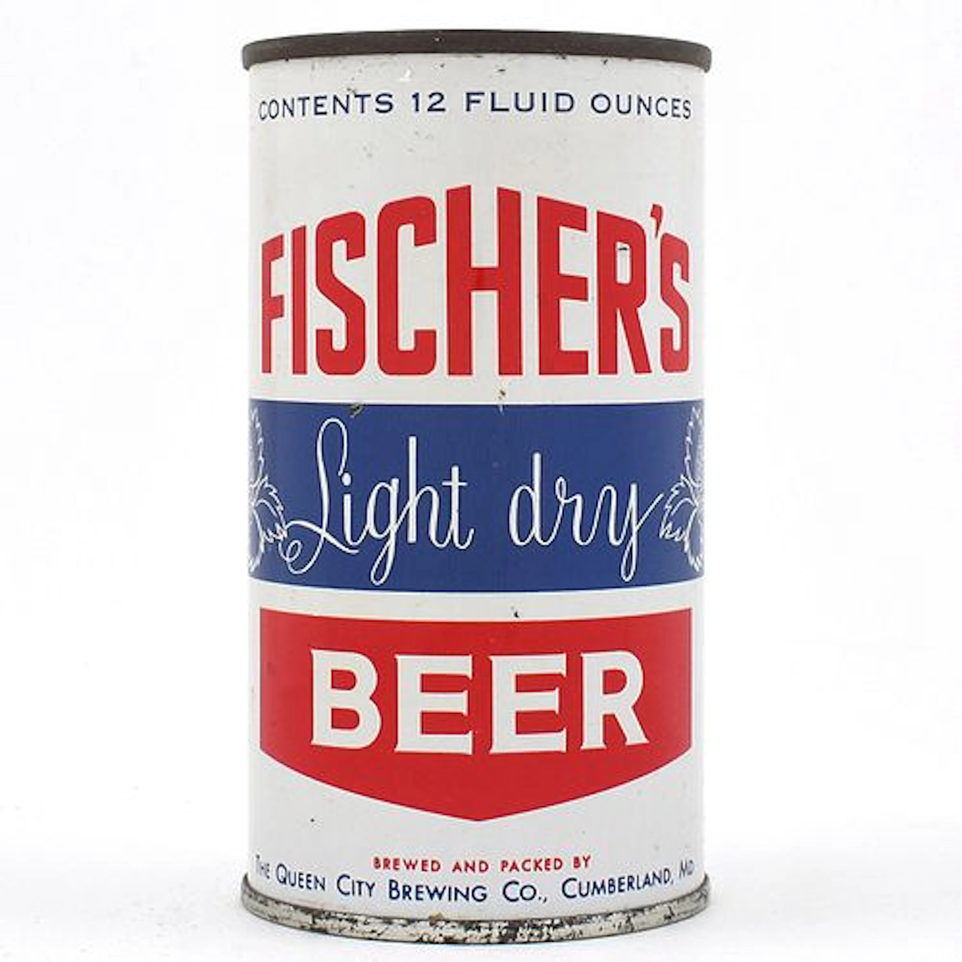Fischers Light Dry Beer Flat Top QUEEN CITY 63-27