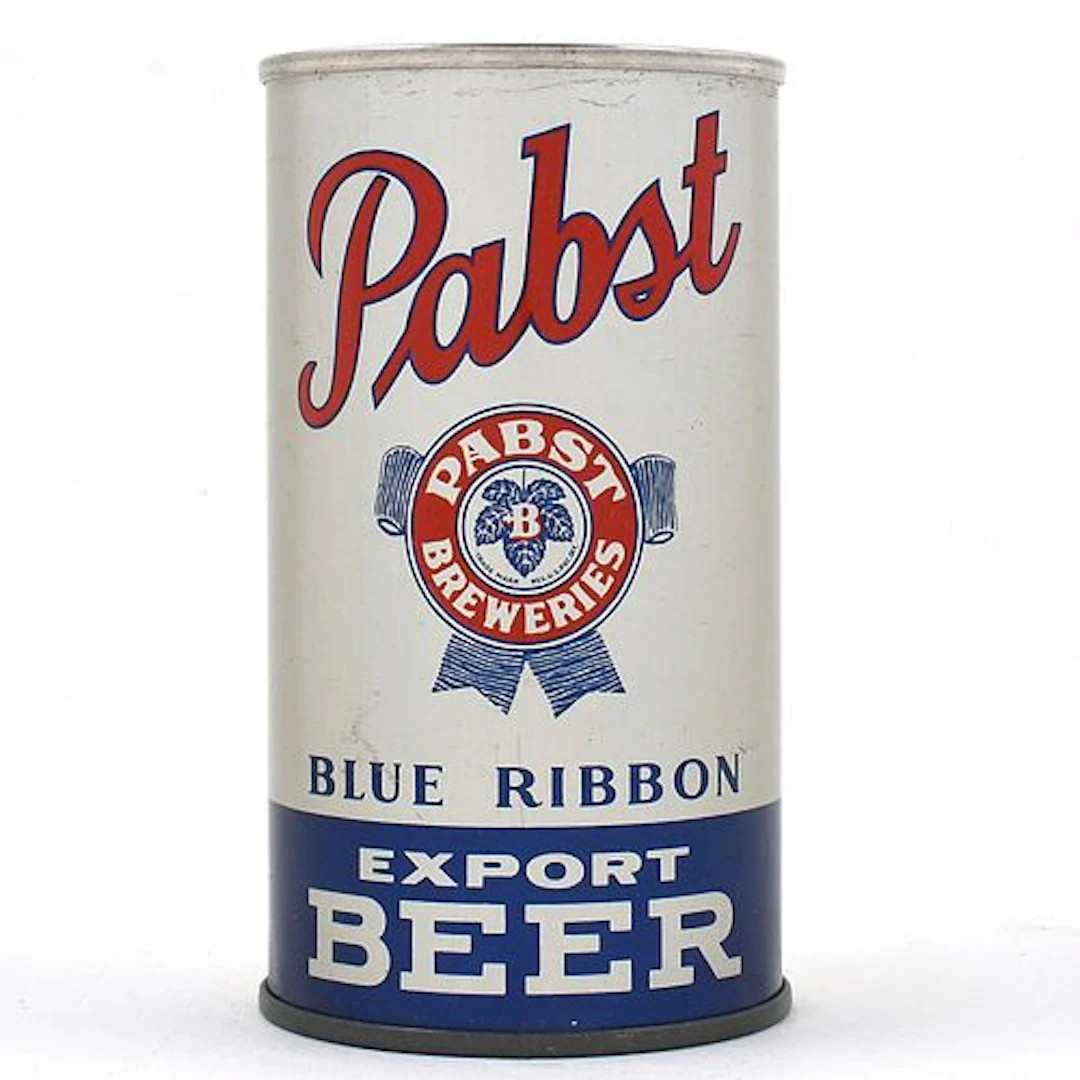 Pabst Blue Ribbon Export Beer Instructional Flat Top PABST MILWAUKEE