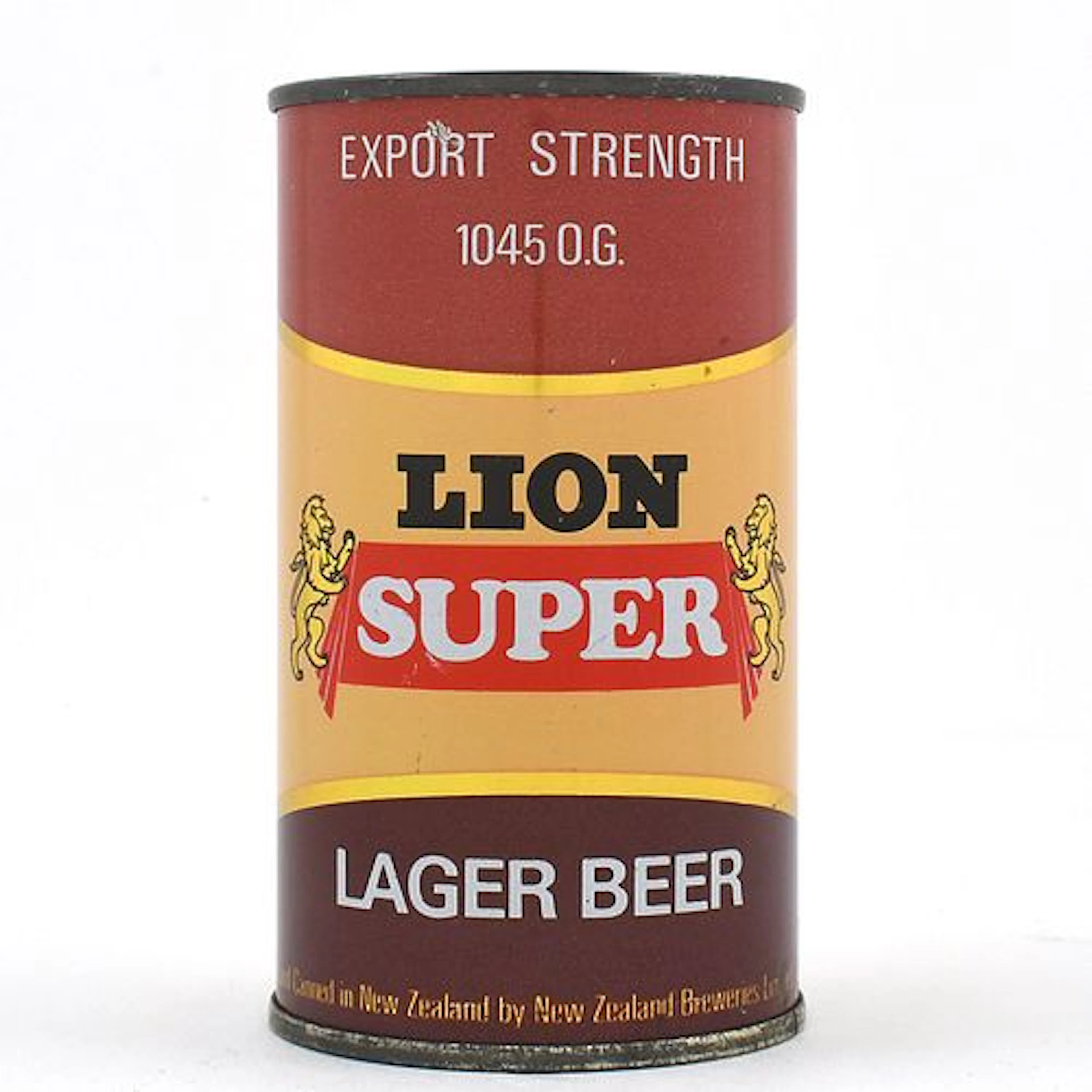 Lion Super Lager Beer New Zealand Flat Top EXCELLENT