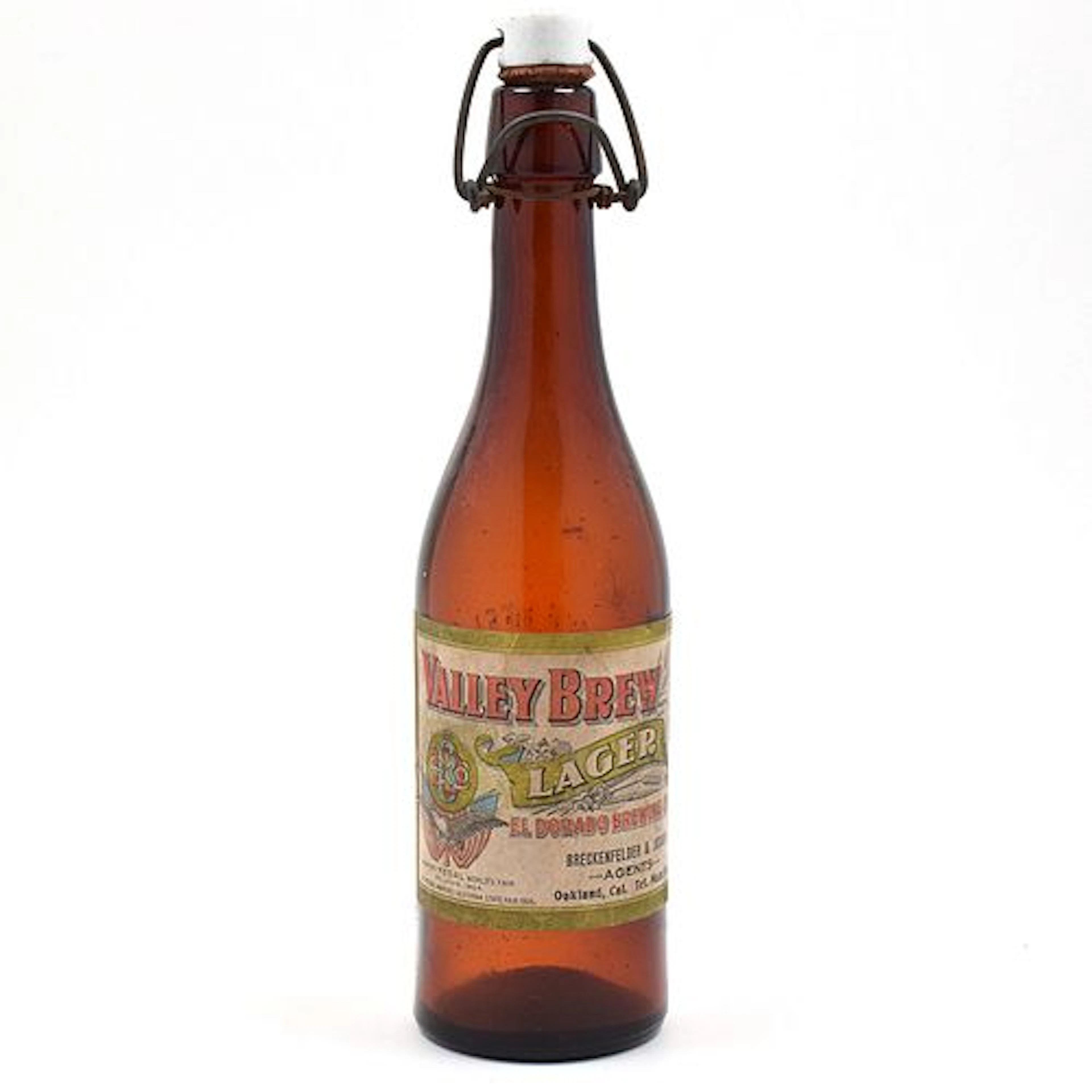 Valley Brew Lager Beer Pre-Prohibition Blob Top Bottle